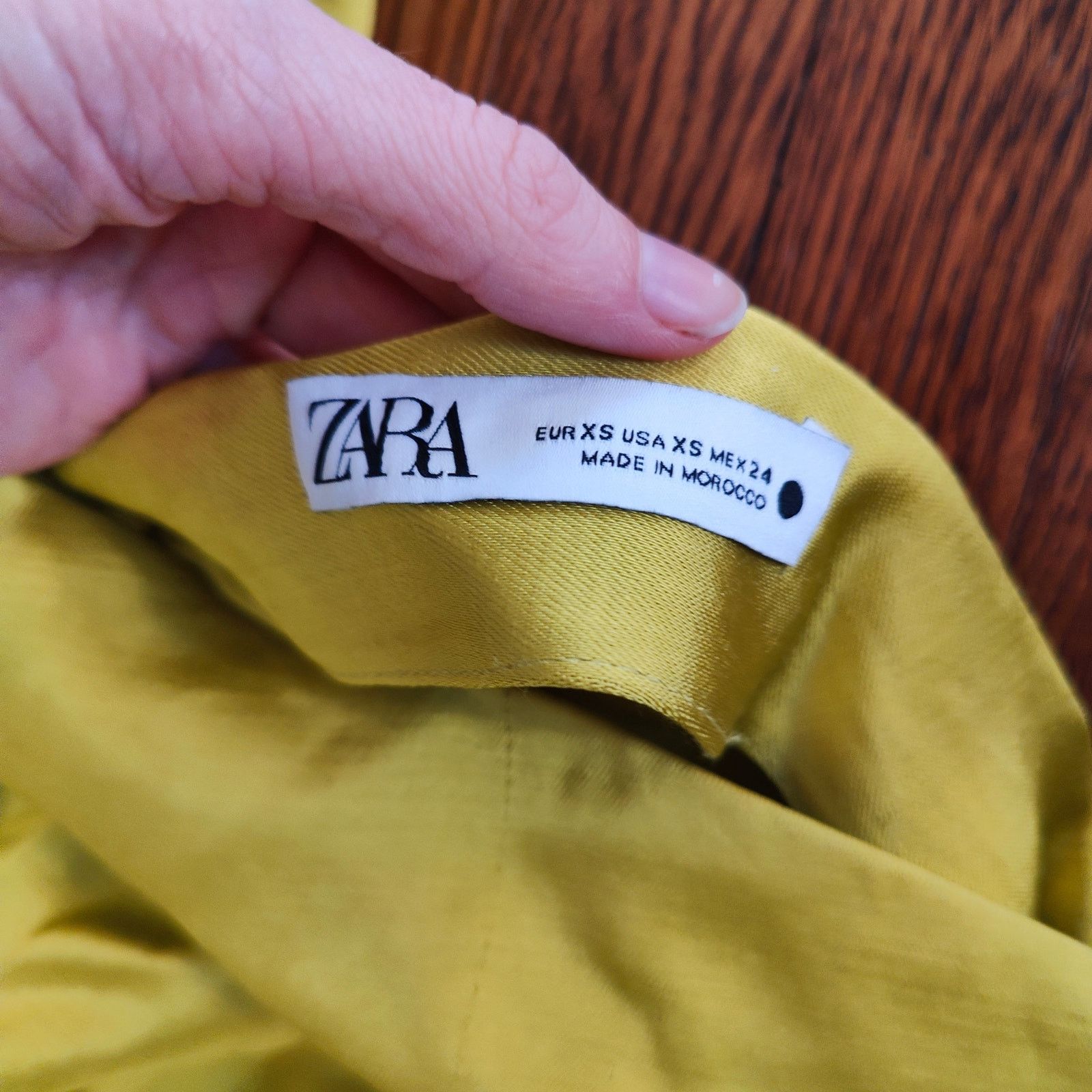 Zara Zara One Shoulder Midi Dress Womens XS Chartreuse Green Size XS / US 0-2 / IT 36-38 - 9 Thumbnail