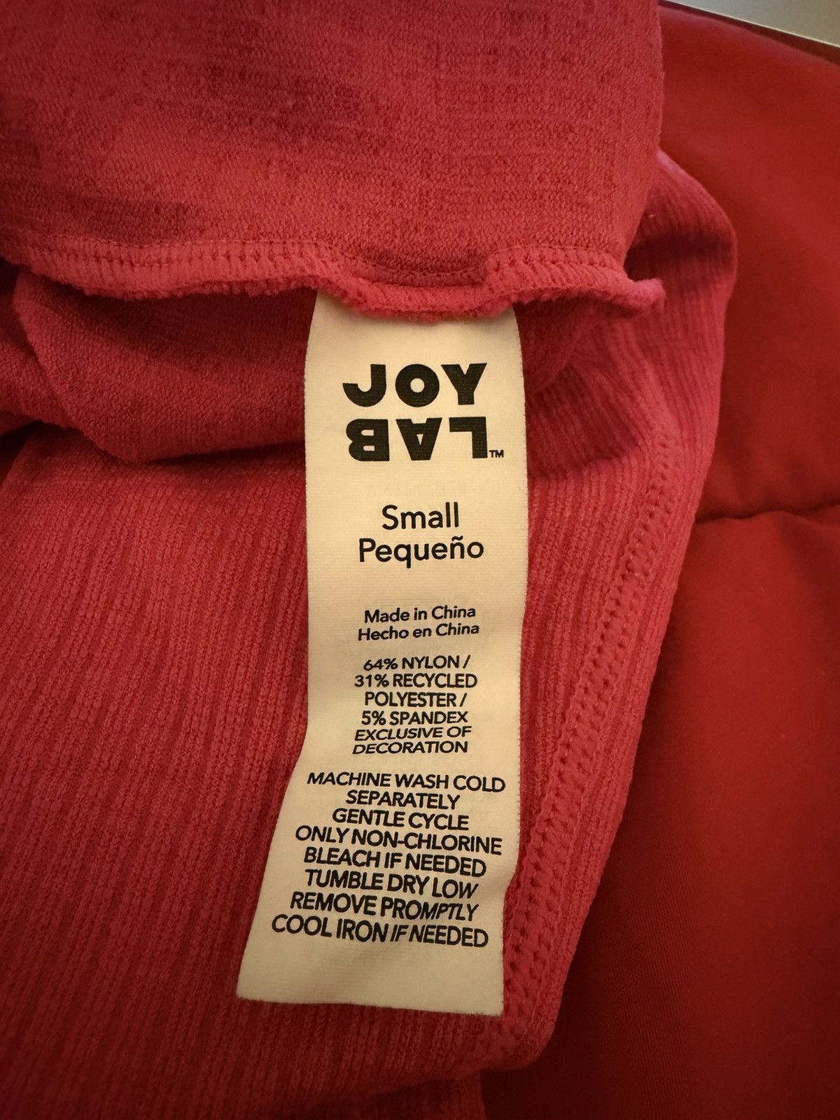 Other Joy Lab Twist-Front Ribbed Long Sleeve Crop Top - Hot Pink Size S / US 4 / IT 40 - 9 Thumbnail