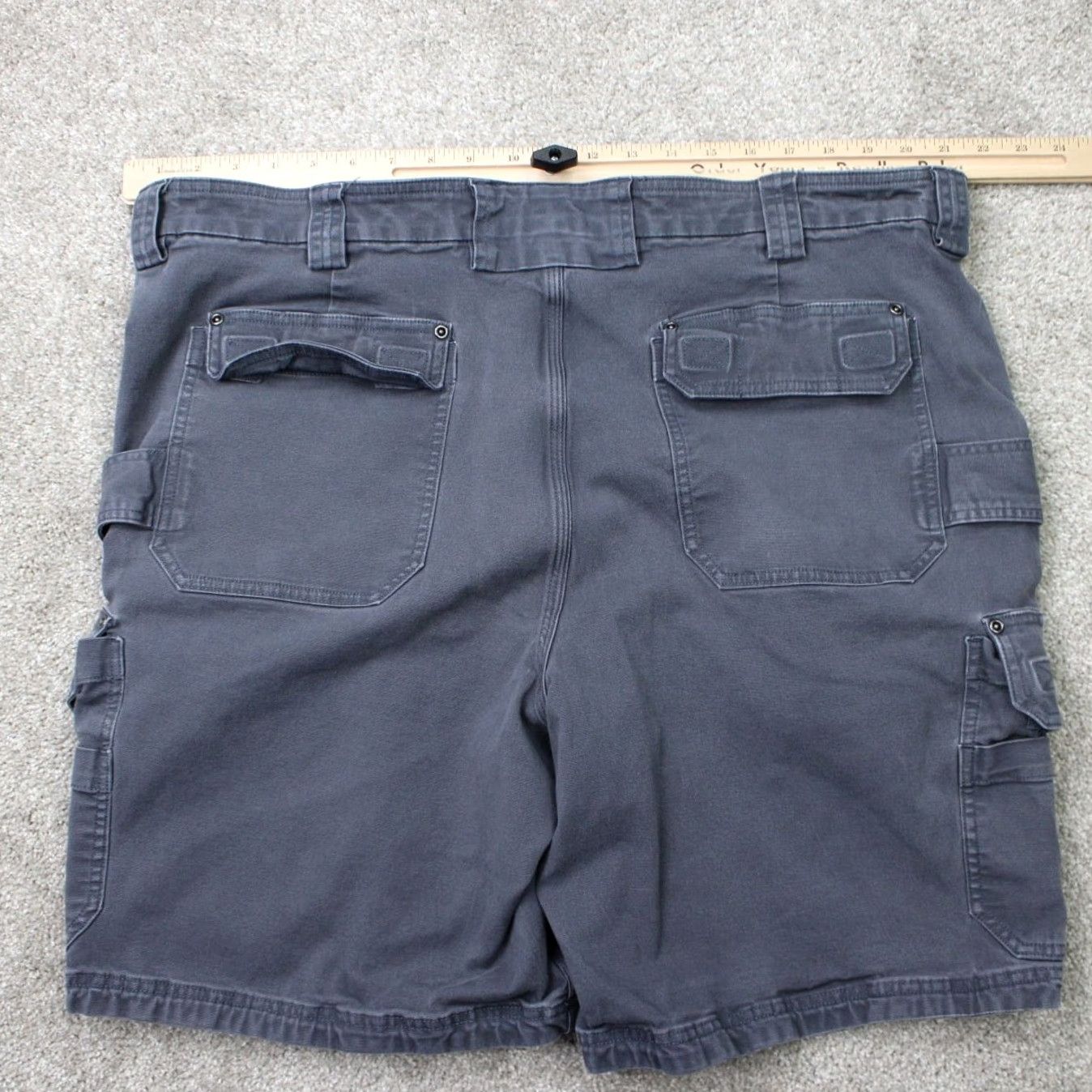 Vintage Duluth Blue DuluthFlex Fire Hose 10" Cargo Shorts Men 44 Nylon Cotton Stretch Cargo Pocket 10" Inseam Relaxed Regular Fit Size US 44 / EU 60 - 5 Thumbnail