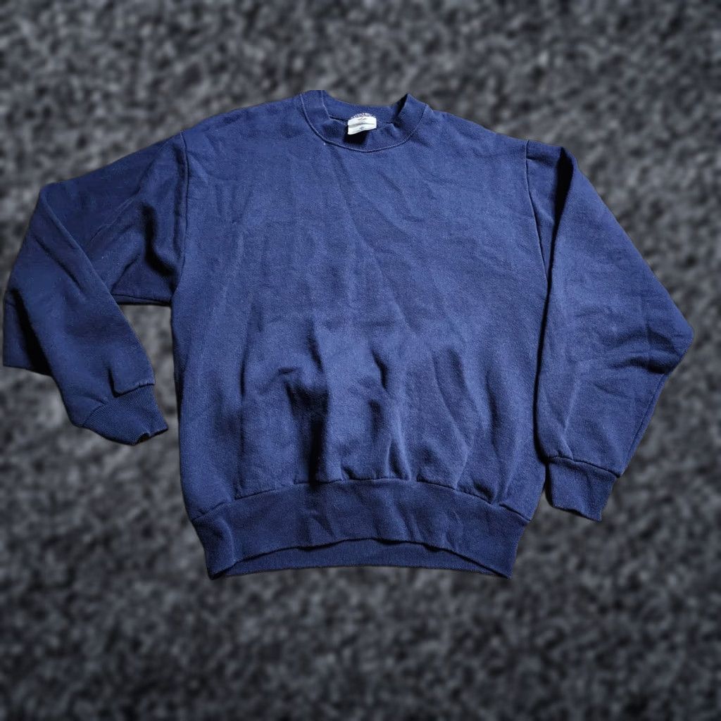 Jerzees VINTAGE Jerzees Sweatshirt Shirt Mens M 90s Crewneck Blue Cotton Blend United States 90s Mens Size US M / EU 48-50 / 2 - 1 Thumbnail
