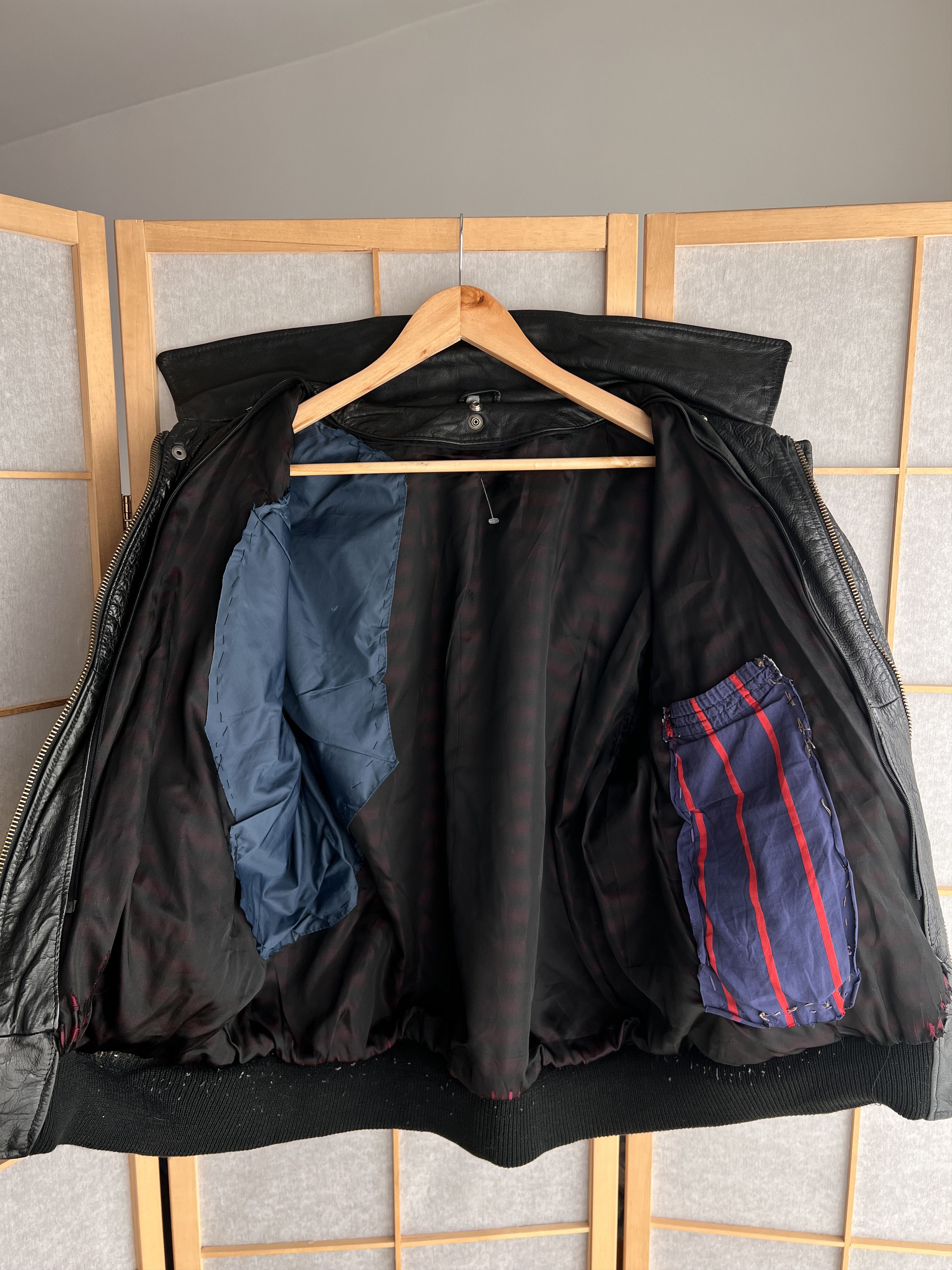 Diesel VTG Schott Avirex style leather bomber jacket US army flyer Size US M / EU 48-50 / 2 - 13 Thumbnail