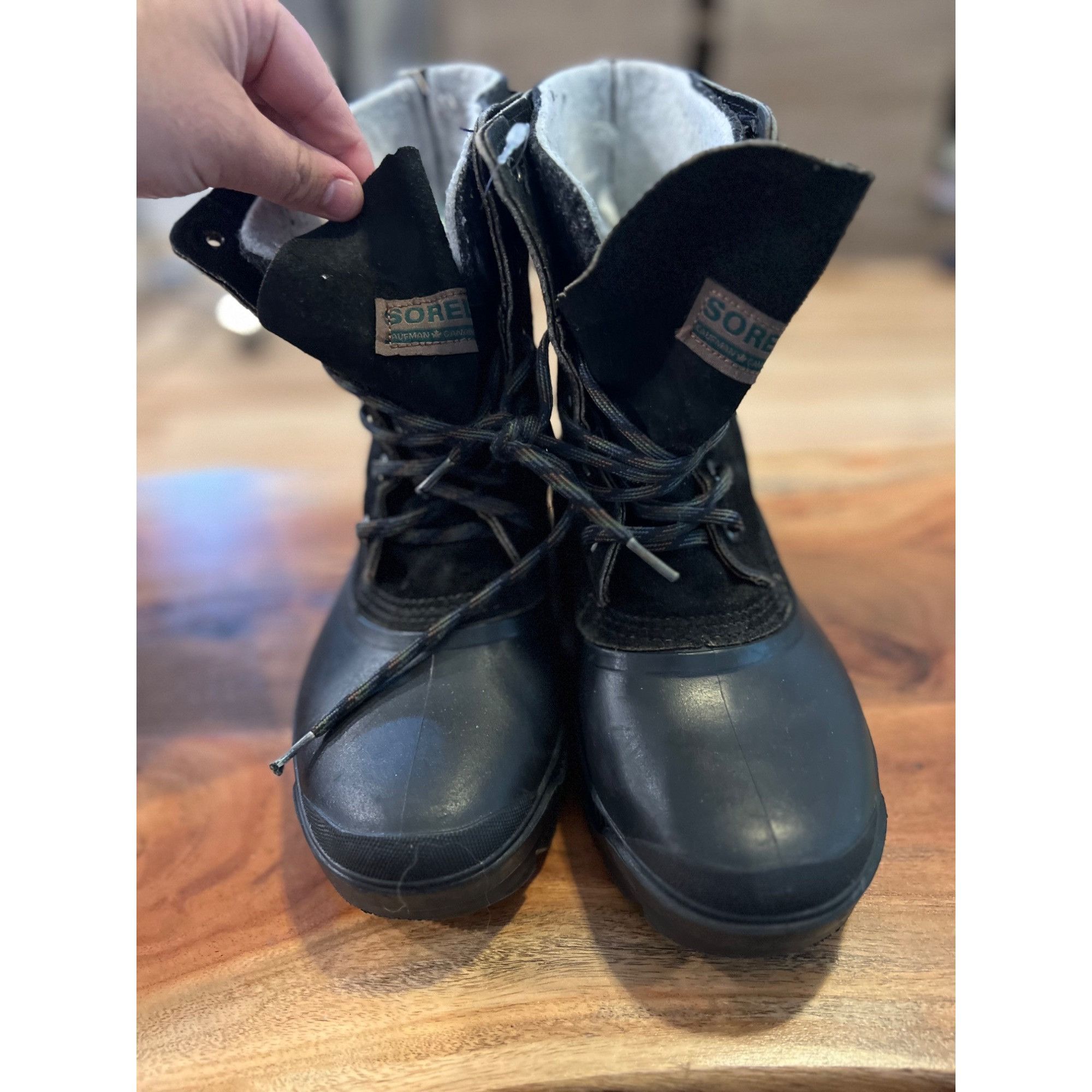 SOREL Sorel Kaufman Leather Winter Duck Boots - Size 9 Size US 9 / EU 42 - 2 Thumbnail