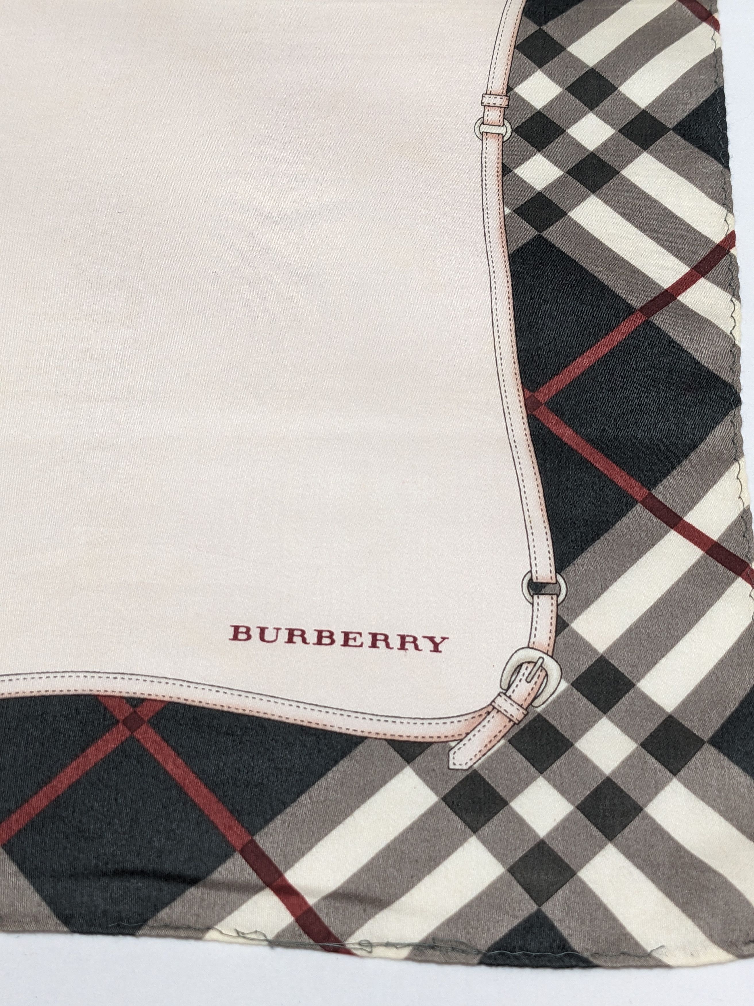 Burberry Burberry Handkerchief Nova Check Border Equestrian Belt Size ONE SIZE - 2 Thumbnail