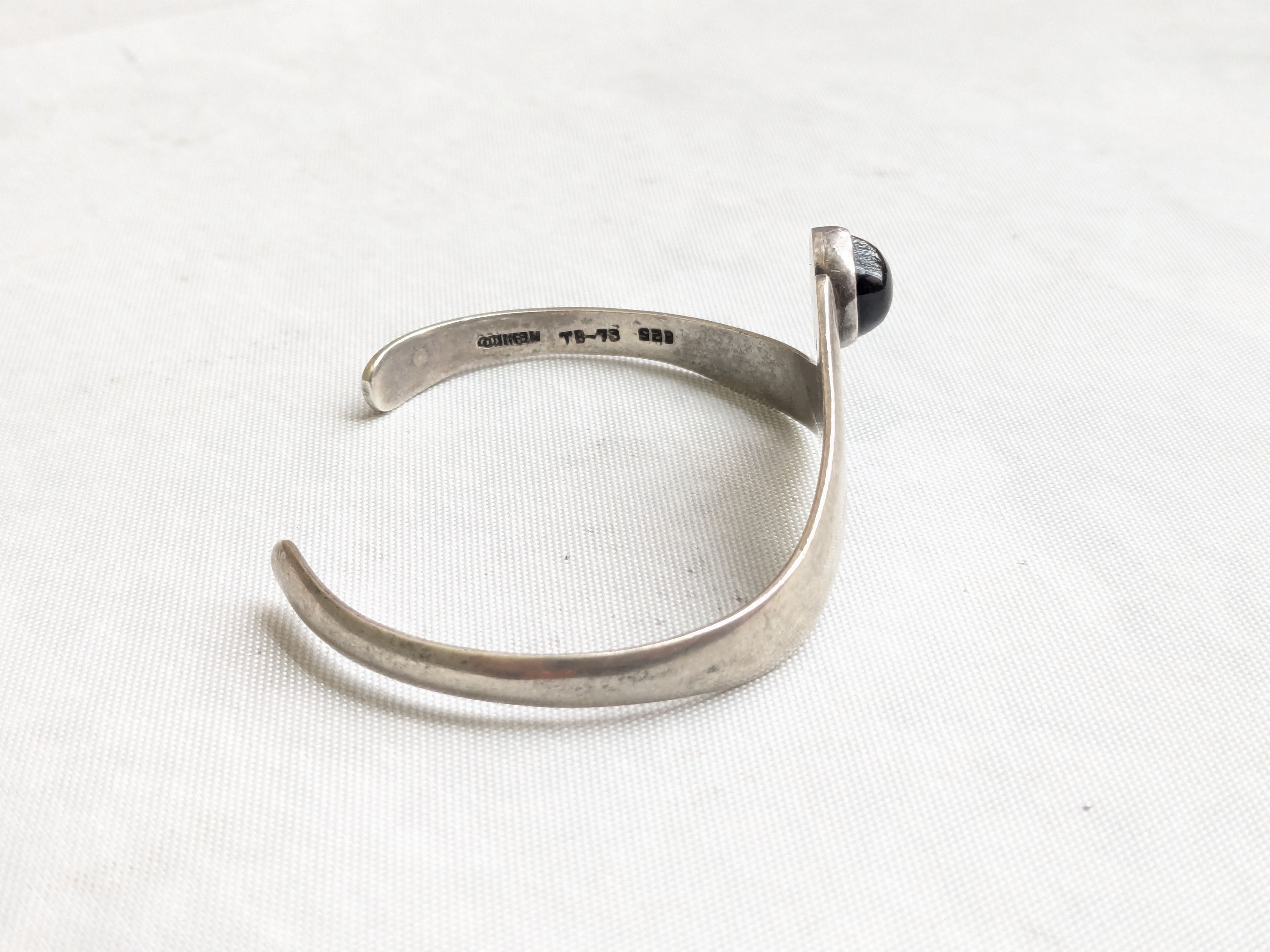 Jewelry Vintage Sterling Silver Cuff Bracelet Taxco Mexico 6.5" Size ONE SIZE - 8 Thumbnail
