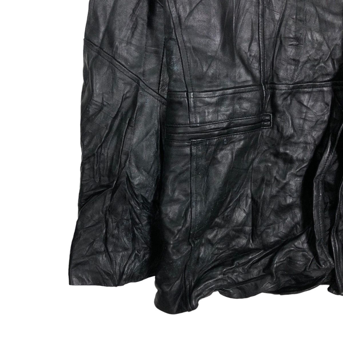 Issey Miyake 🔥Rare Licorice Genuine Leather Jacket Issey Miyake Size US L / EU 52-54 / 3 - 4 Thumbnail