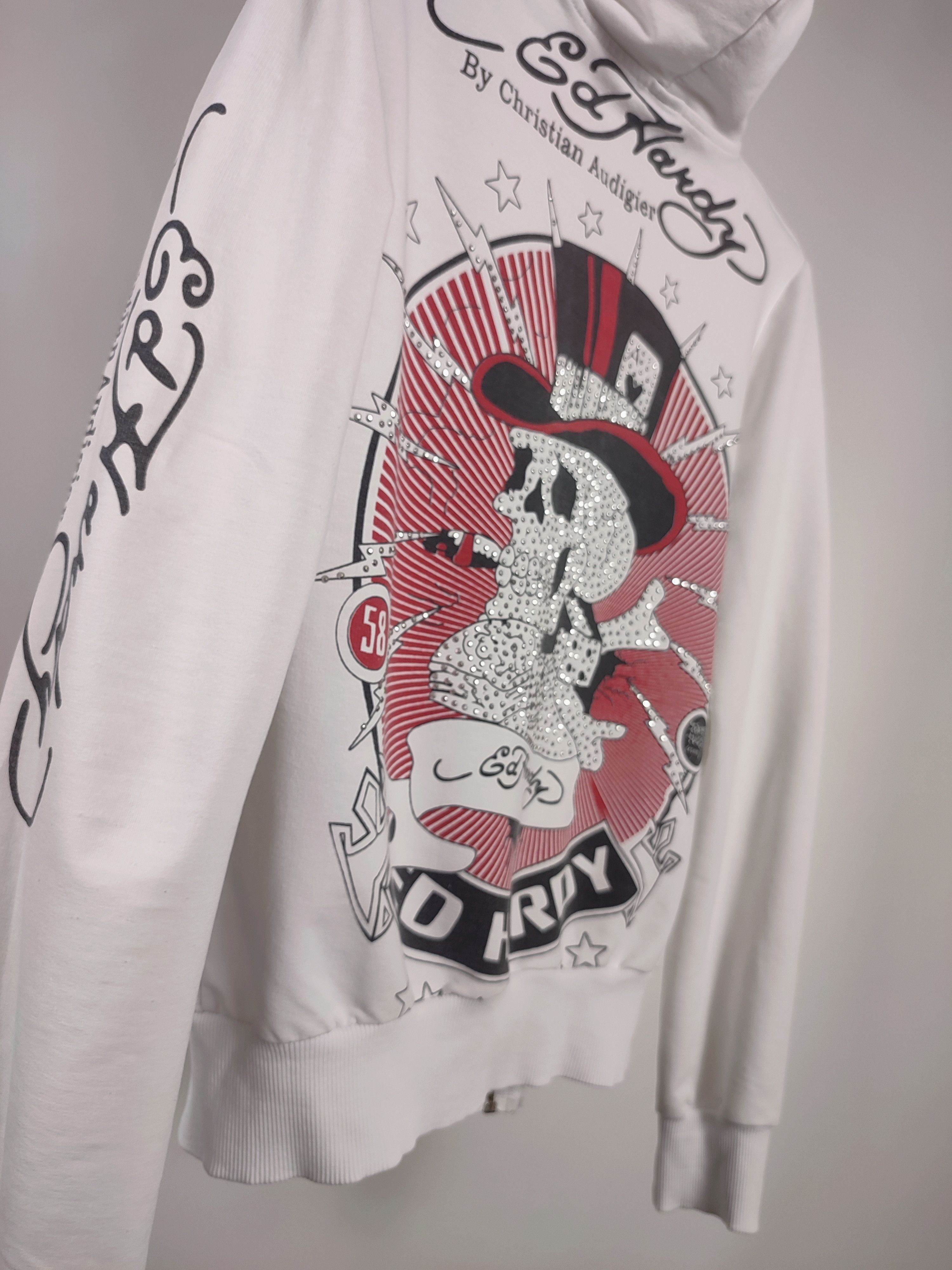 Christian Audigier Ed hardy white hoodie Size S / US 4 / IT 40 - 11 Thumbnail