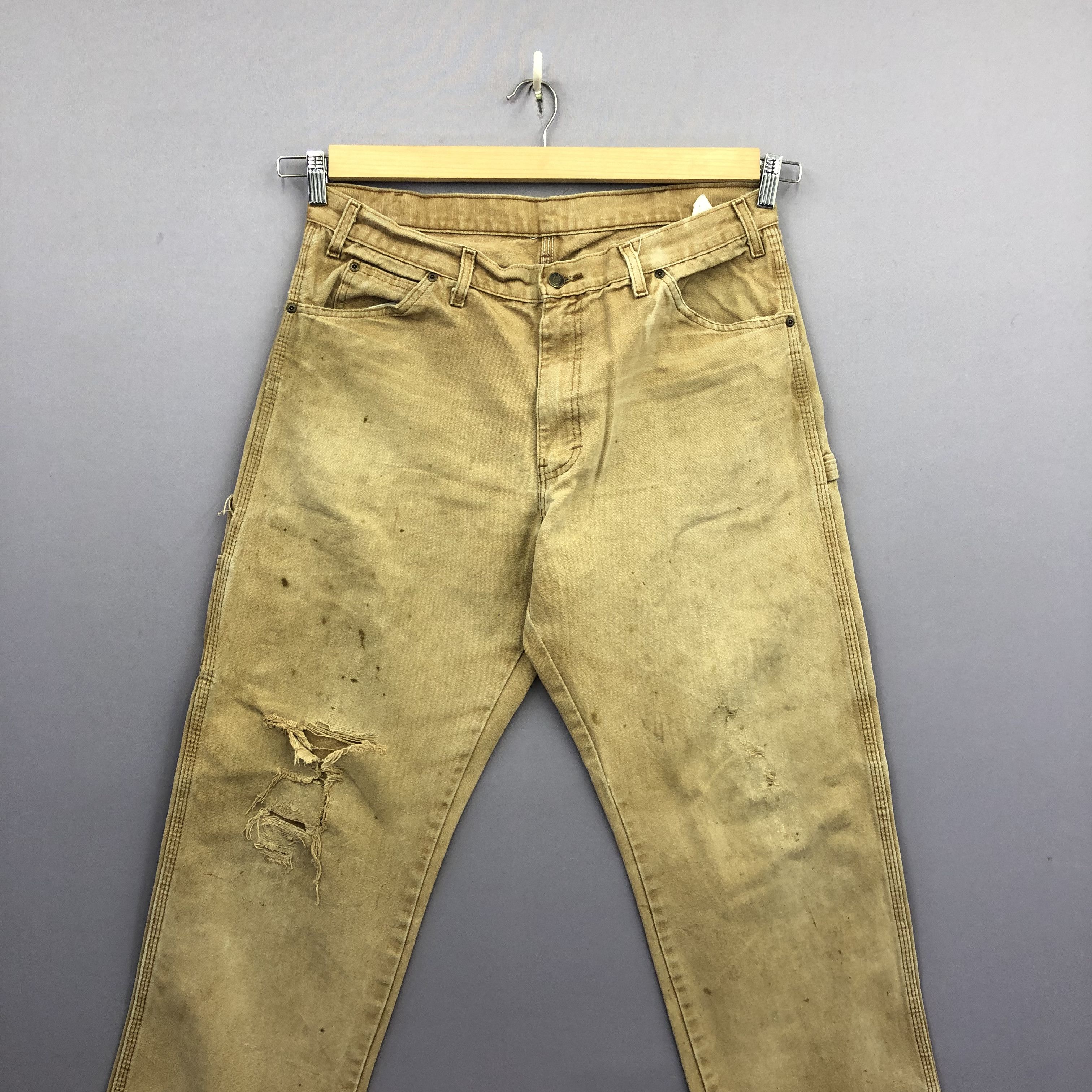 Dickies Vintage Dickies Cargo Carpenter Rusty Baggy Distressed Jeans Size US 36 / EU 52 - 4 Thumbnail