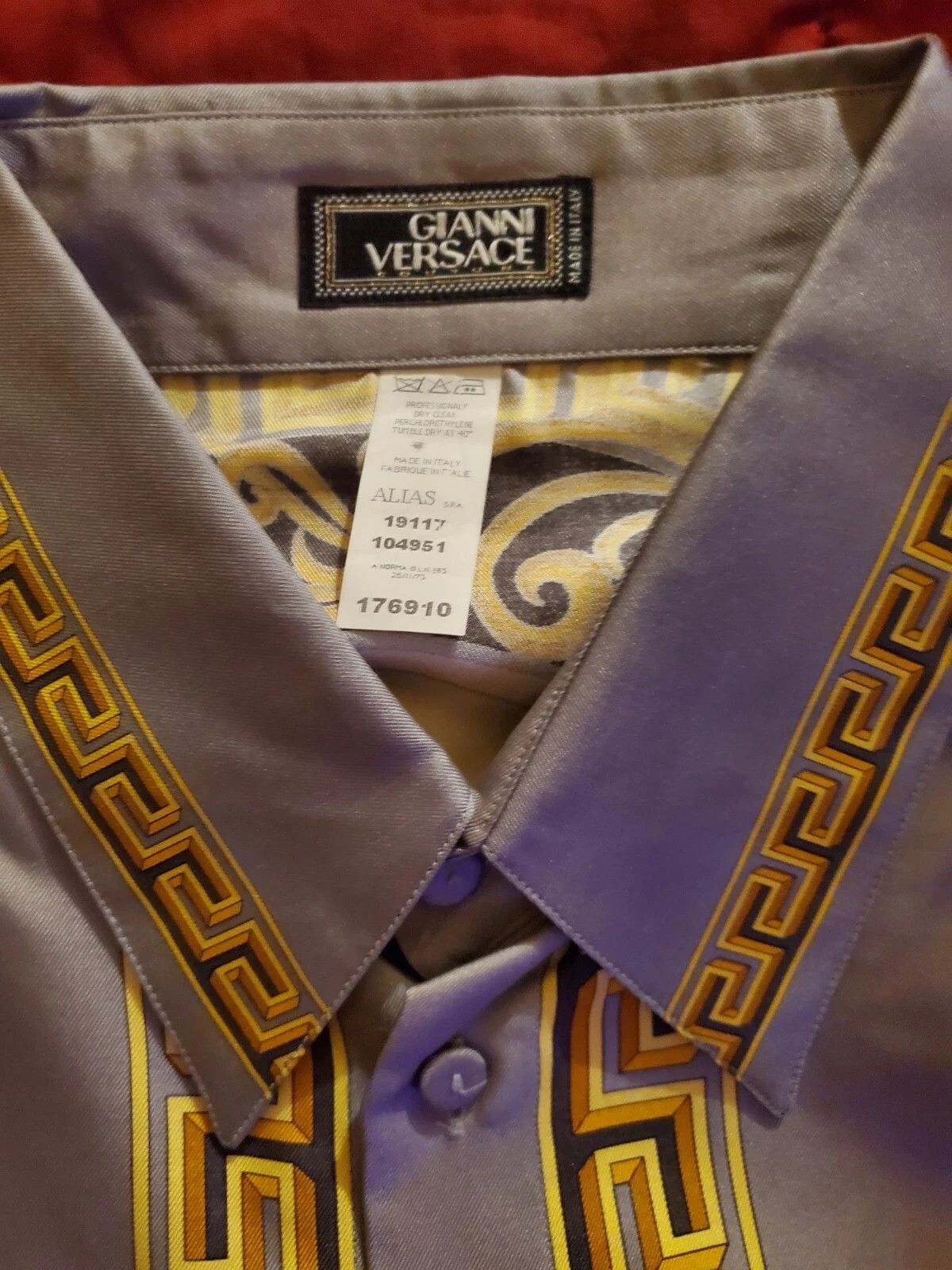Versace Vtg Gianni Versace Silk Shirt Size US L / EU 52-54 / 3 - 3 Thumbnail