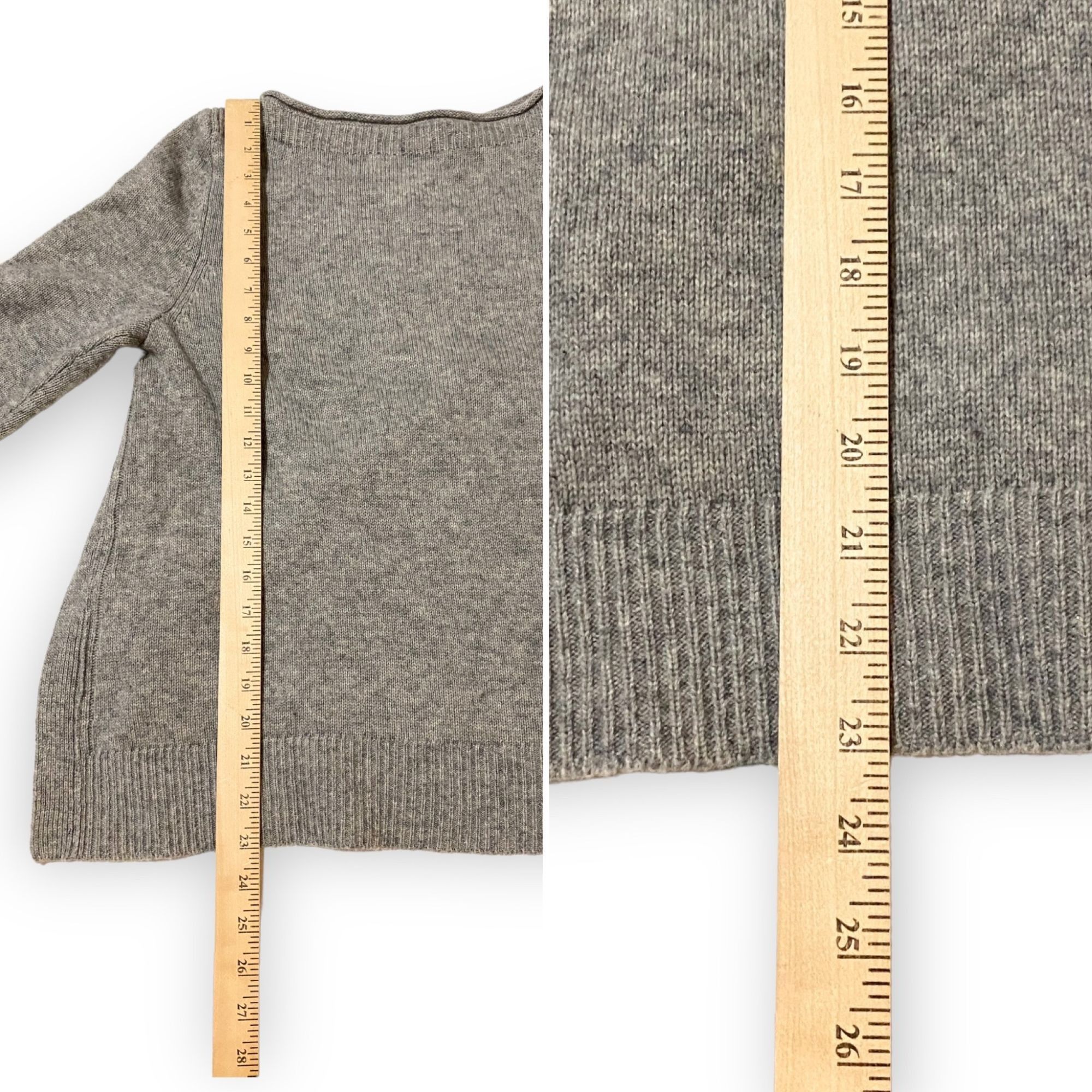 Brochu Walker Brochu Walker Layered Wool & Cashmere-Blend Sweater, Gray/wh Size S / US 4 / IT 40 - 13 Thumbnail