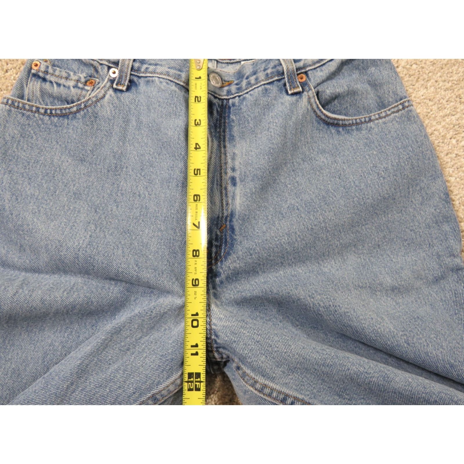 Levi's VINTAGE Levi's 550 Jeans Denim 12 Reg Blue Slim Straight Inseam 32 Women Size 34" / US 12 / IT 48 - 7 Thumbnail