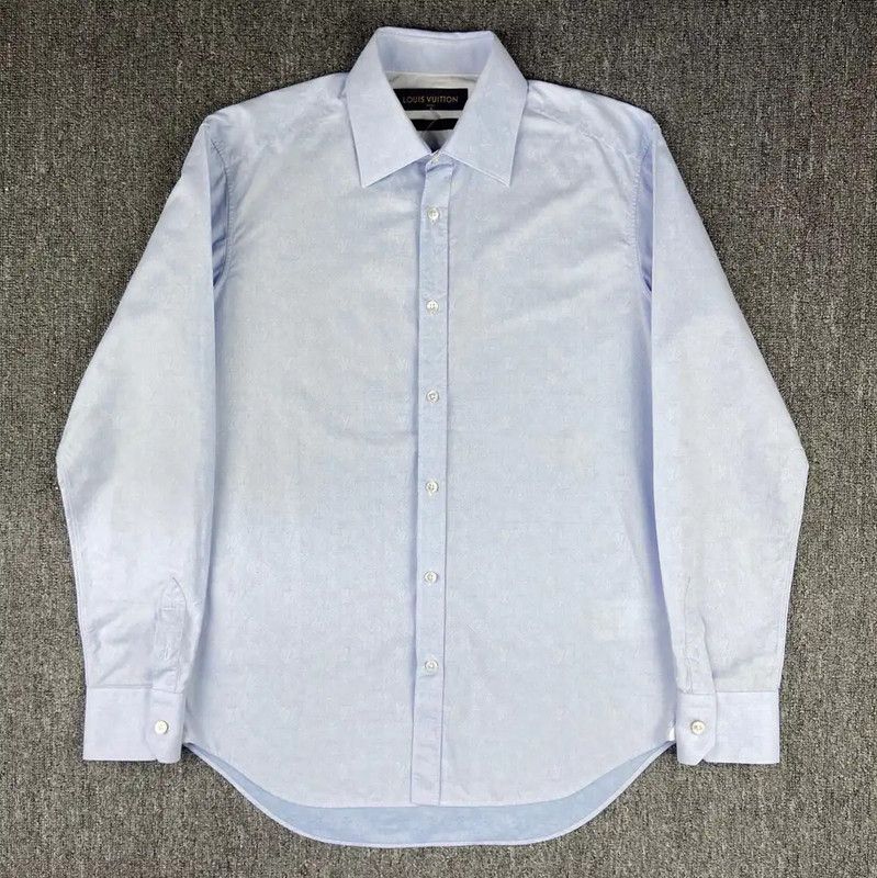 Louis Vuitton Louis Vuitton Light Blue Cotton Shirt for Women 0089 Size M / US 6-8 / IT 42-44 - 1 Thumbnail