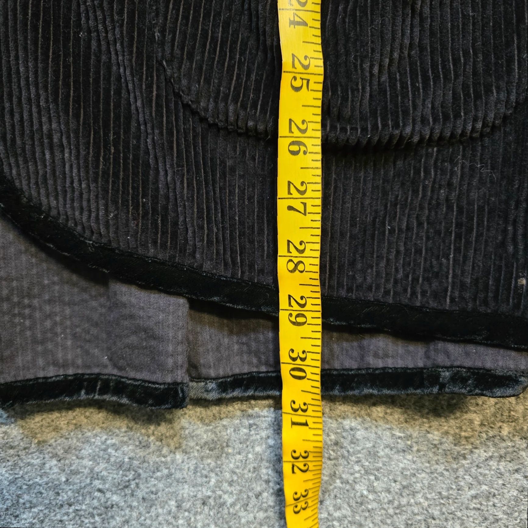 J. Jill VINTAGE J. Jill Top Womens Medium Black Velour Corduroy Button Pocket Career Size M / US 6-8 / IT 42-44 - 7 Thumbnail