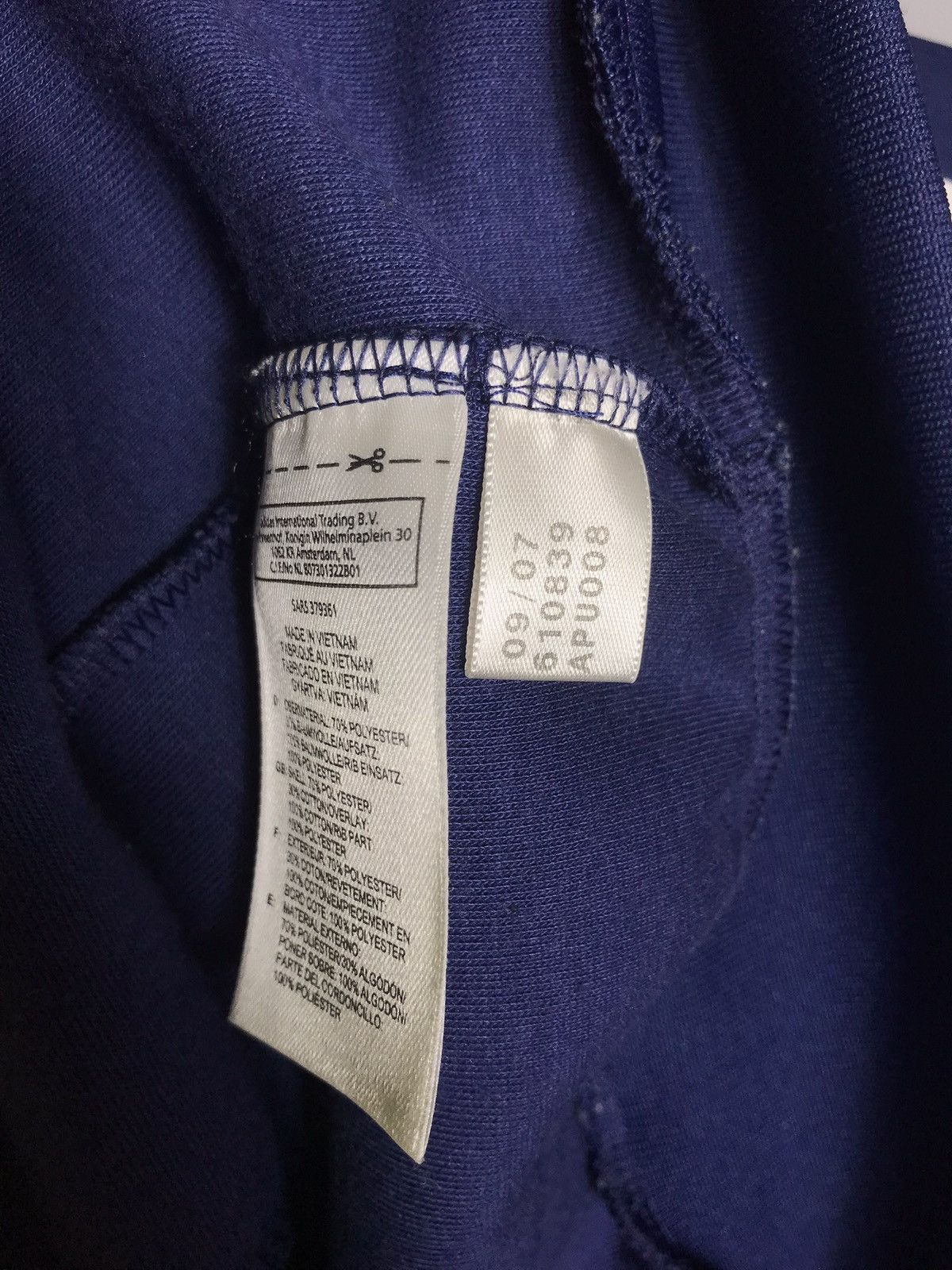 Adidas × Sports Specialties × Vintage France National 2007/2009 Blue Track Jacket Soccer Jersey Size US L / EU 52-54 / 3 - 8 Thumbnail