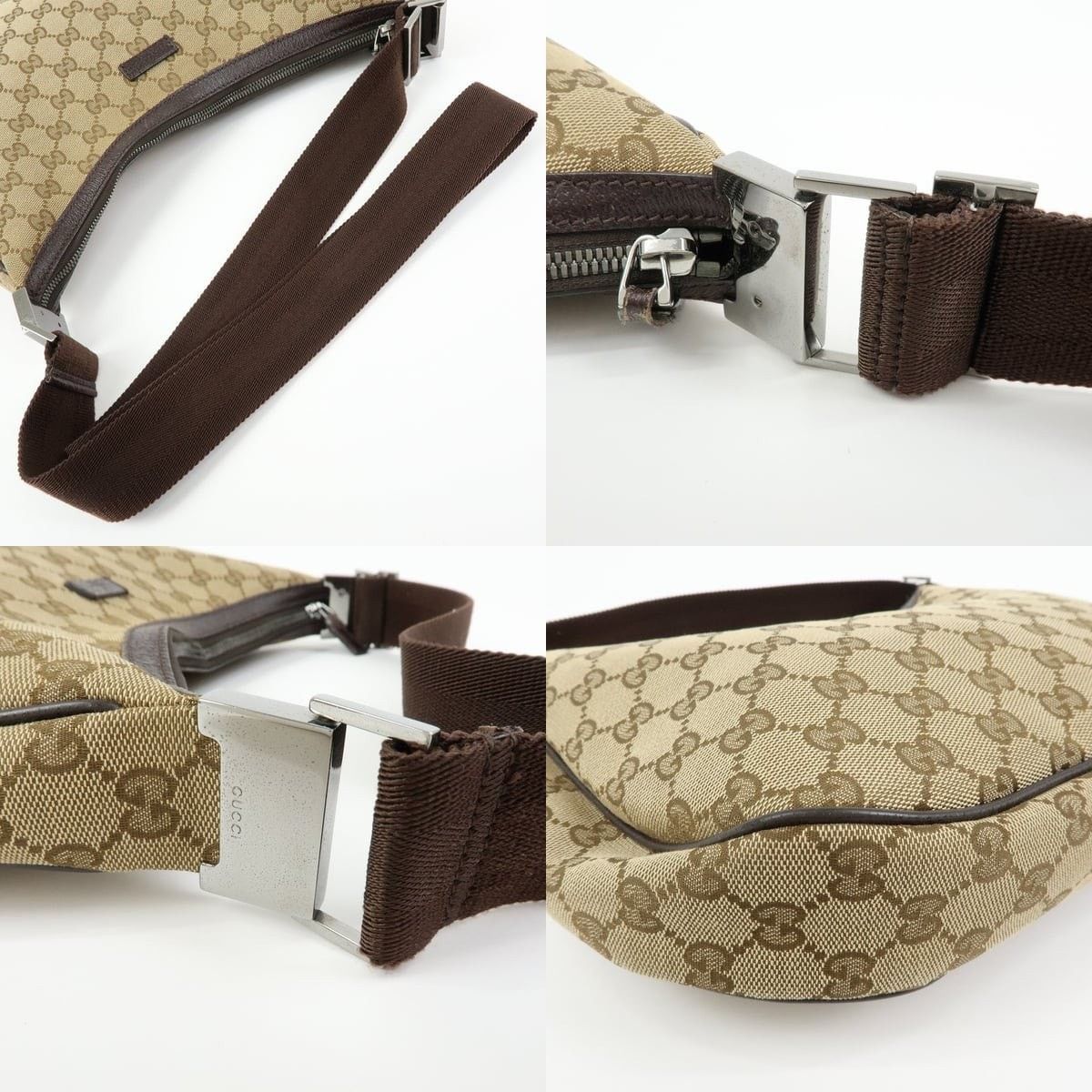 Gucci Gucci GG Canvas Shoulder Bag Beige Size ONE SIZE - 4 Thumbnail
