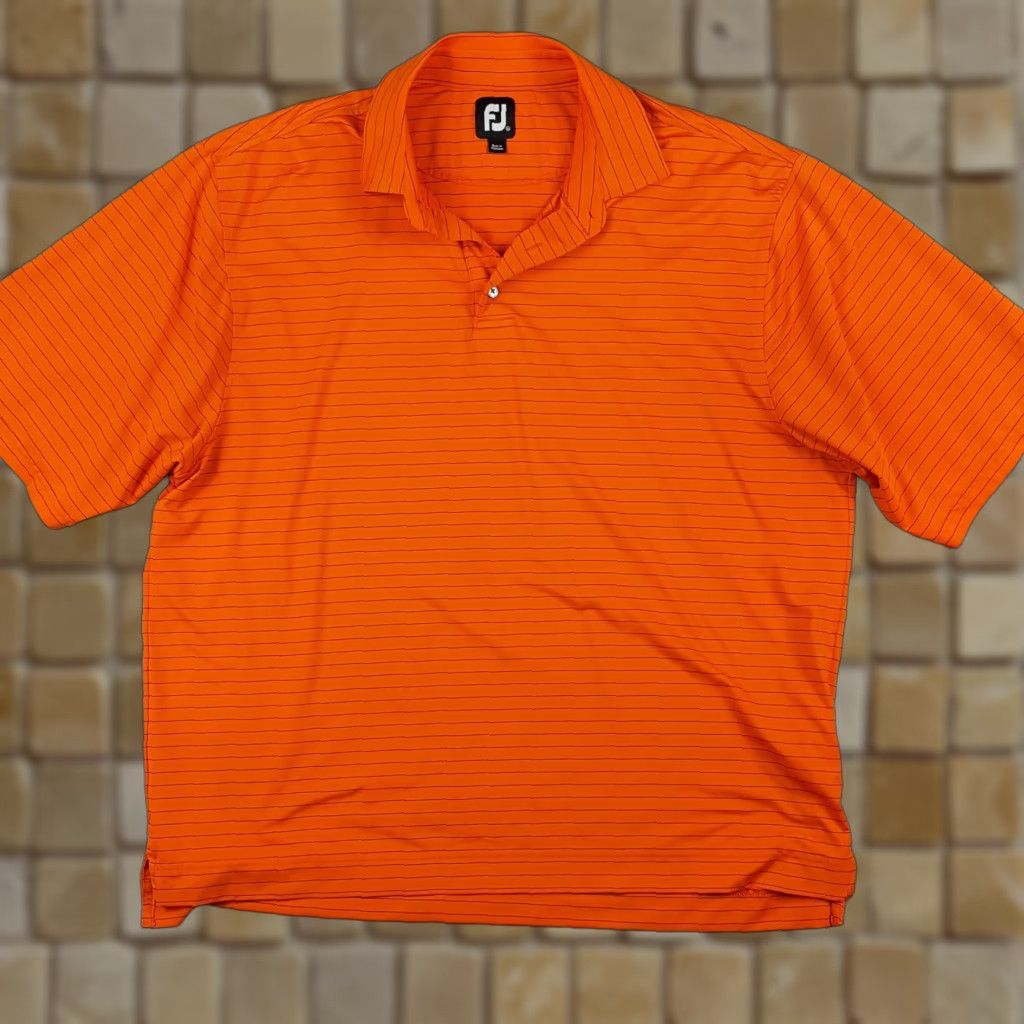 Footjoy VINTAGE FootJoy Polo Shirt Striped Mens XL Relaxed Oversized FJ Golf Collar Shirt Size US XL / EU 56 / 4 - 1 Thumbnail