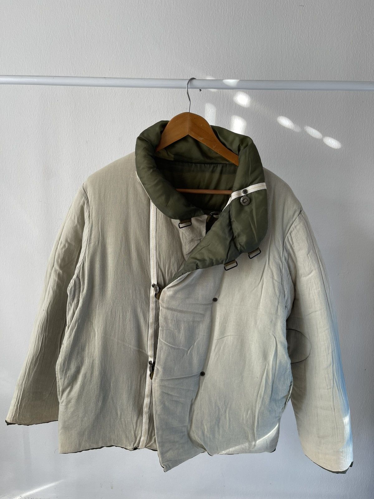 Grailed × Japanese Brand 2000s JipiJapa Army Green Puffer Reversible Jacket Size US L / EU 52-54 / 3 - 8 Thumbnail