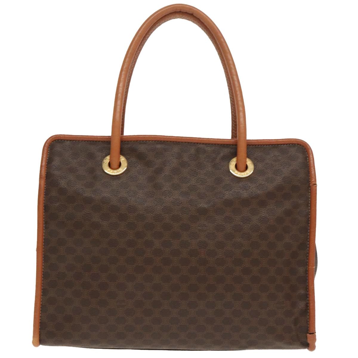 Celine CELINE Macadam Canvas Tote Bag Pvc Leather Brown Gold Size ONE SIZE - 2 Thumbnail