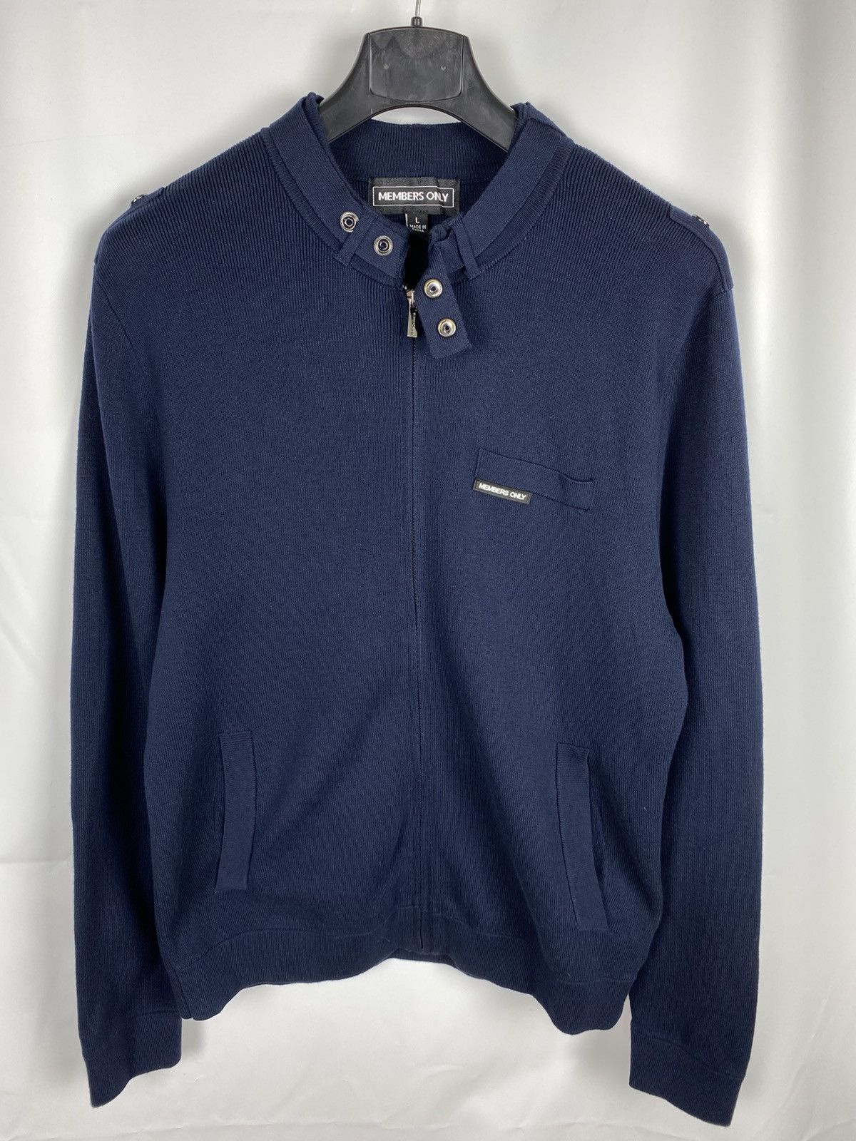 Members Only Members Only Cotton Knit Bomber Iconic Jacket Zip size L Size US L / EU 52-54 / 3 - 1 Thumbnail