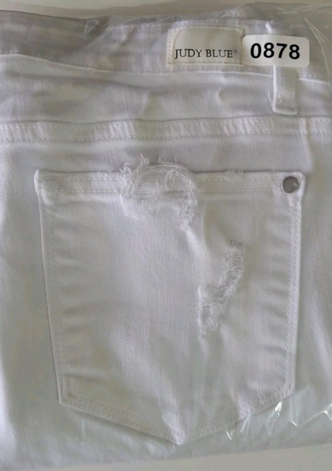Other JUDY BLUE Womens White Jeans Distressed Denim Size 9/29 Size 29" - 9 Thumbnail