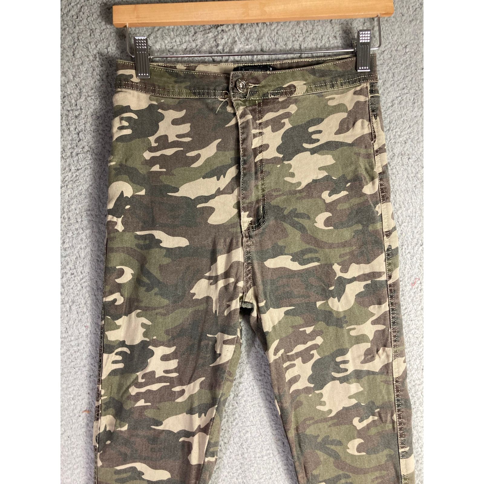Other JC & JQ Women's Camo High Rise Skinny Jeans Size L Size 23" - 5 Thumbnail