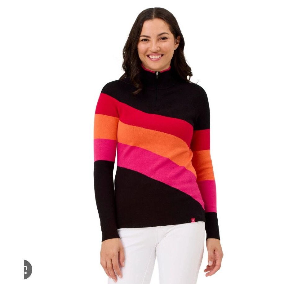 Other NWT Krimson Klover Cochran 1/4 Zip Sweater Black Color Block Size L / US 10 / IT 46 - 5 Thumbnail