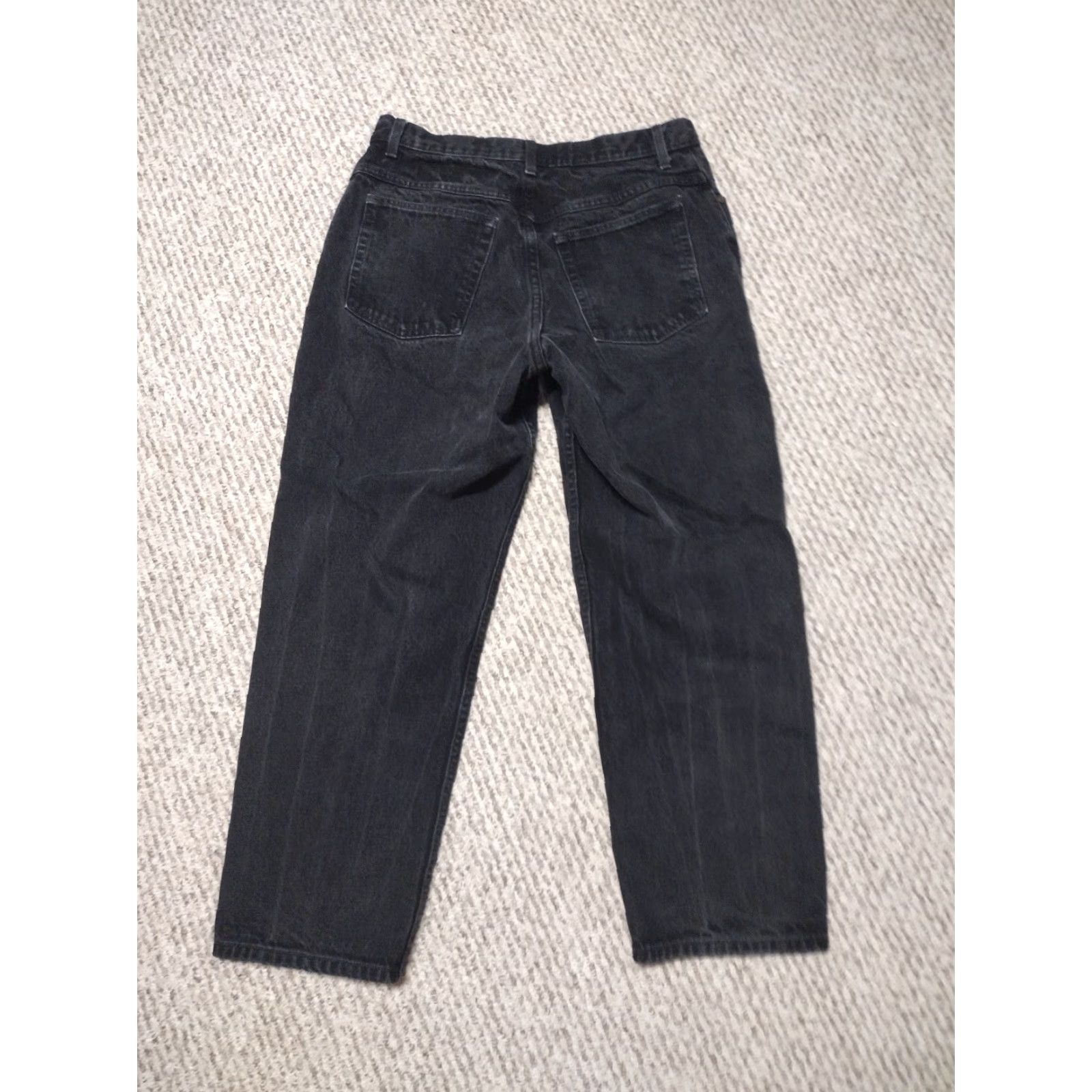 Vintage VINTAGE L.L. Bean Jeans Denim Black 14 Retro Women Relaxed Fit Pants Size 36" / US 14 / IT 50 - 3 Thumbnail