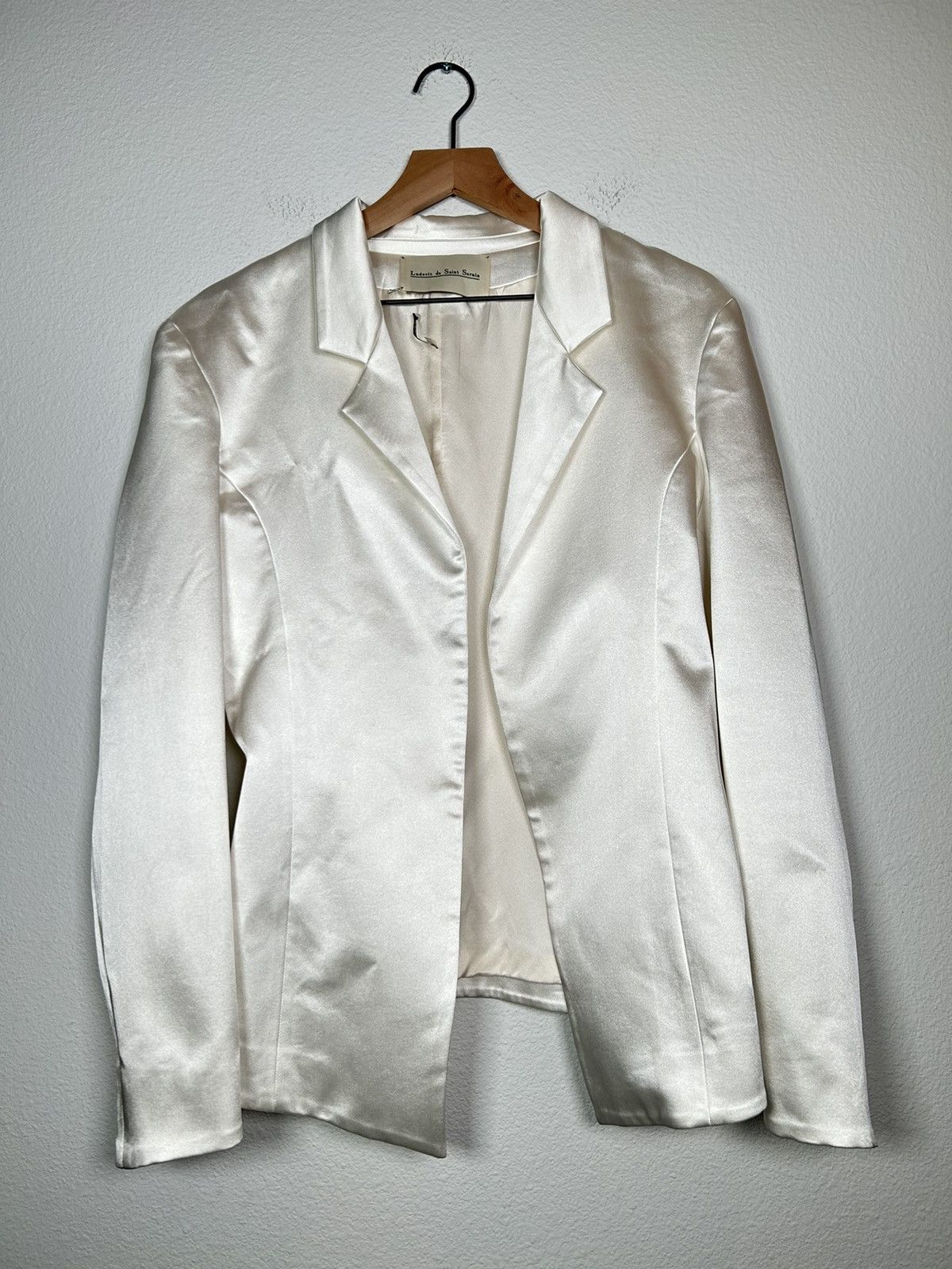 Ludovic De Saint Sernin MSRP:$1.7k Satin Open Front Blazer Size US M / EU 48-50 / 2 - 1 Thumbnail