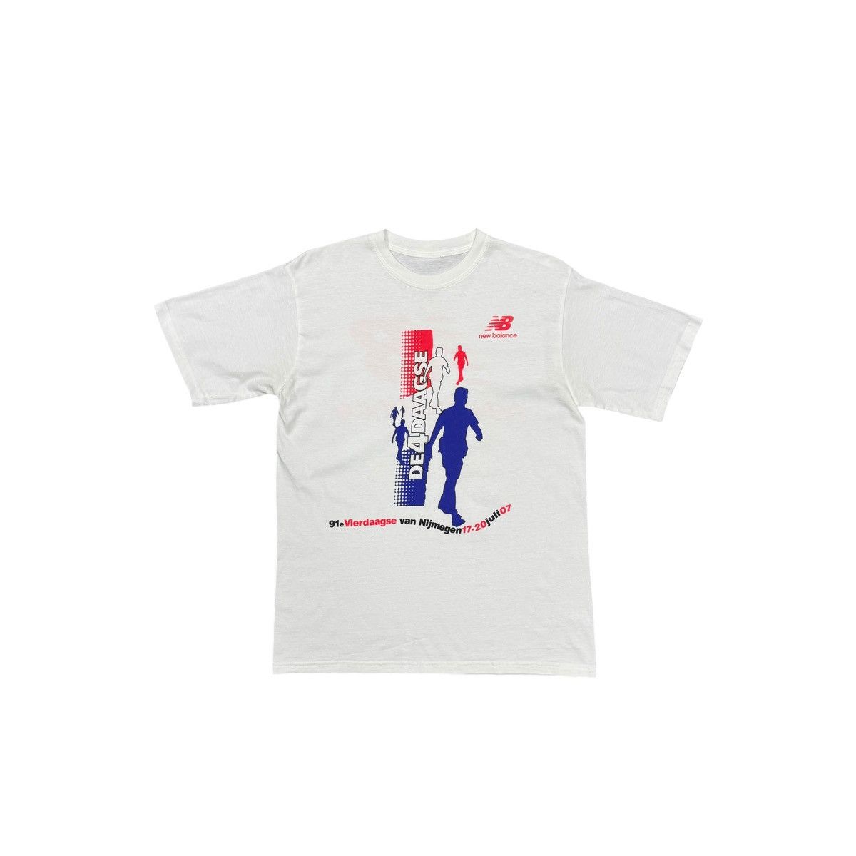 Vintage New Balance De 4 Daagse Running Marathon T-Shirt