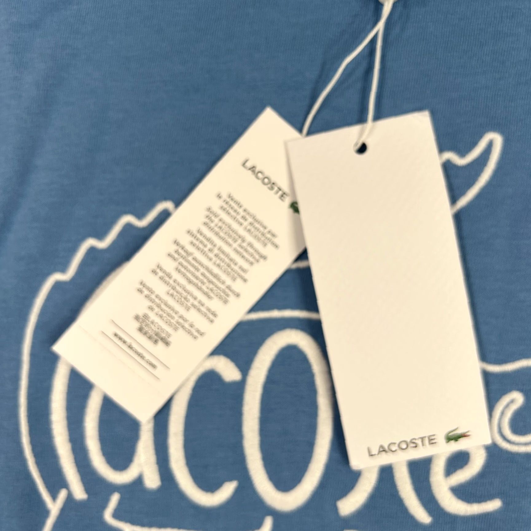 Lacoste LACOSTE Shirt Mens Small Blue Cotton Short Sleeve Crew Neck TH0051 Regular Fit Size US S / EU 44-46 / 1 - 6 Thumbnail