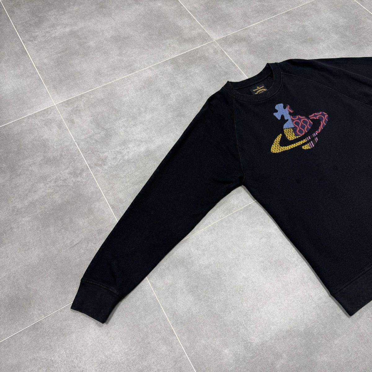 Vivienne Westwood Vivienne Westwood Anglomania Big Logo Men Black Sweatshirt Size US M / EU 48-50 / 2 - 3 Thumbnail