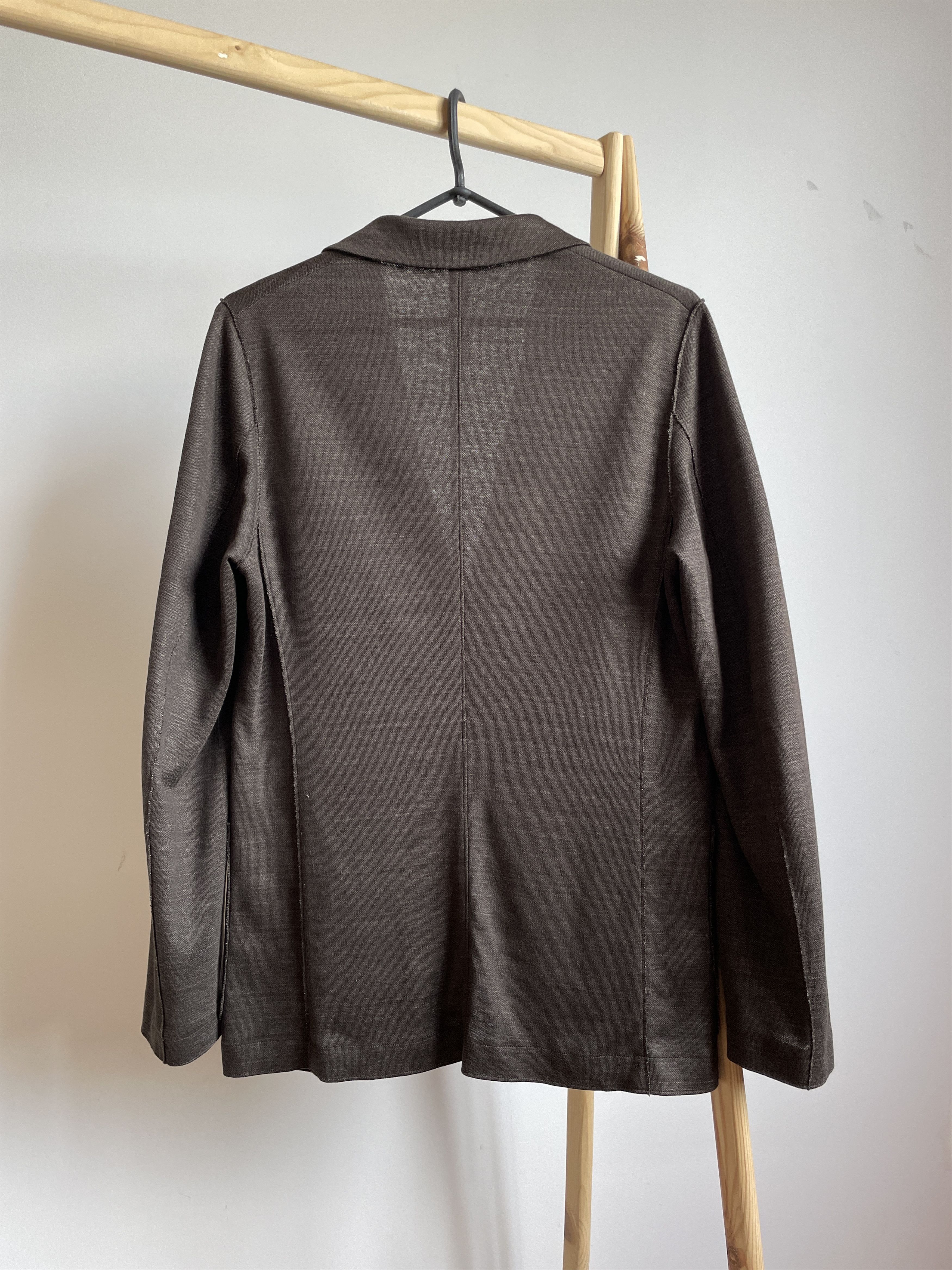 Harris Wharf London Harris Wharf London Linen/Cotton Unstructured Blazer Size 36R - 2 Thumbnail