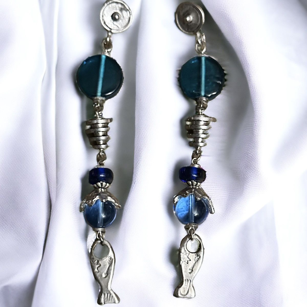 Other Long beaded dangle earrings Size ONE SIZE - 1 Thumbnail