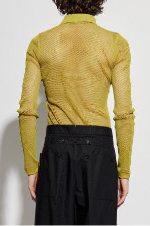 Gucci o1loc1c0925 Embossed Technical Mesh Polo Top in Green Size US S / EU 44-46 / 1 - 3 Thumbnail