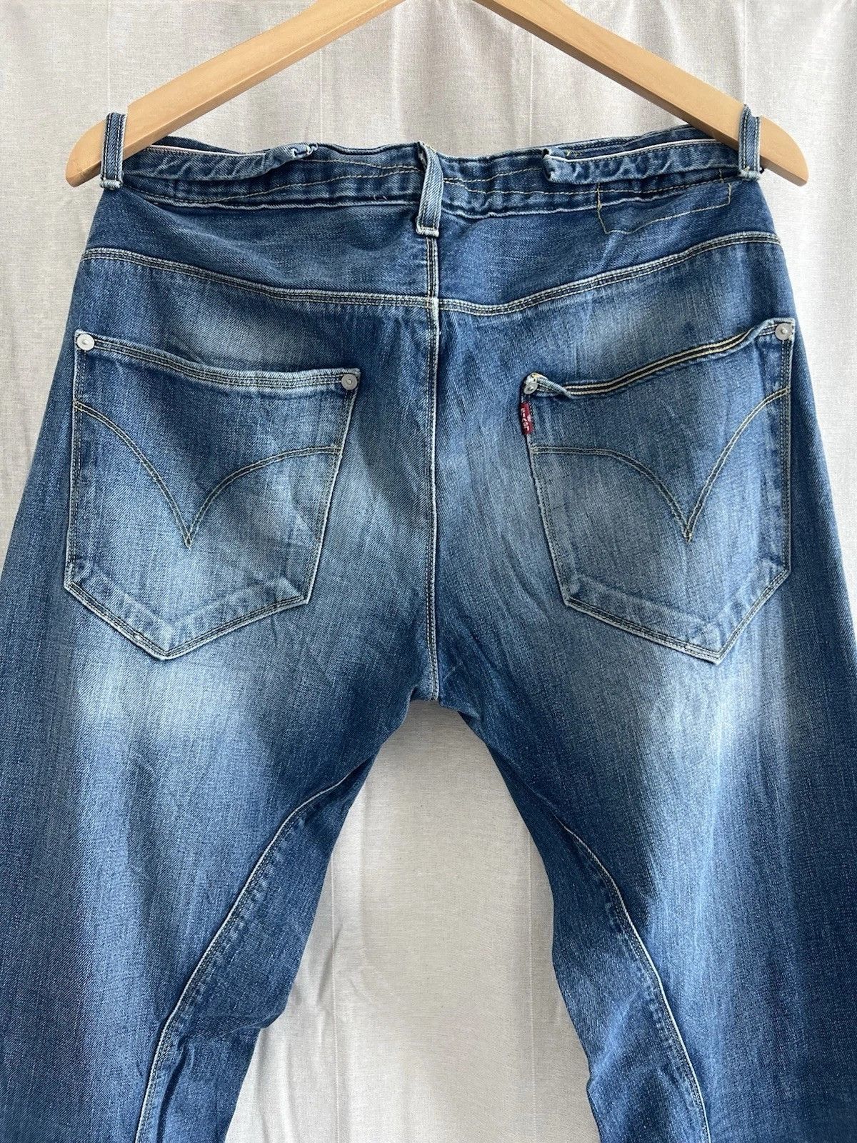 Levi's Levis Engineered Jeans Buckleback Tag W33 Actual 32x33.5 Size US 33 - 3 Thumbnail