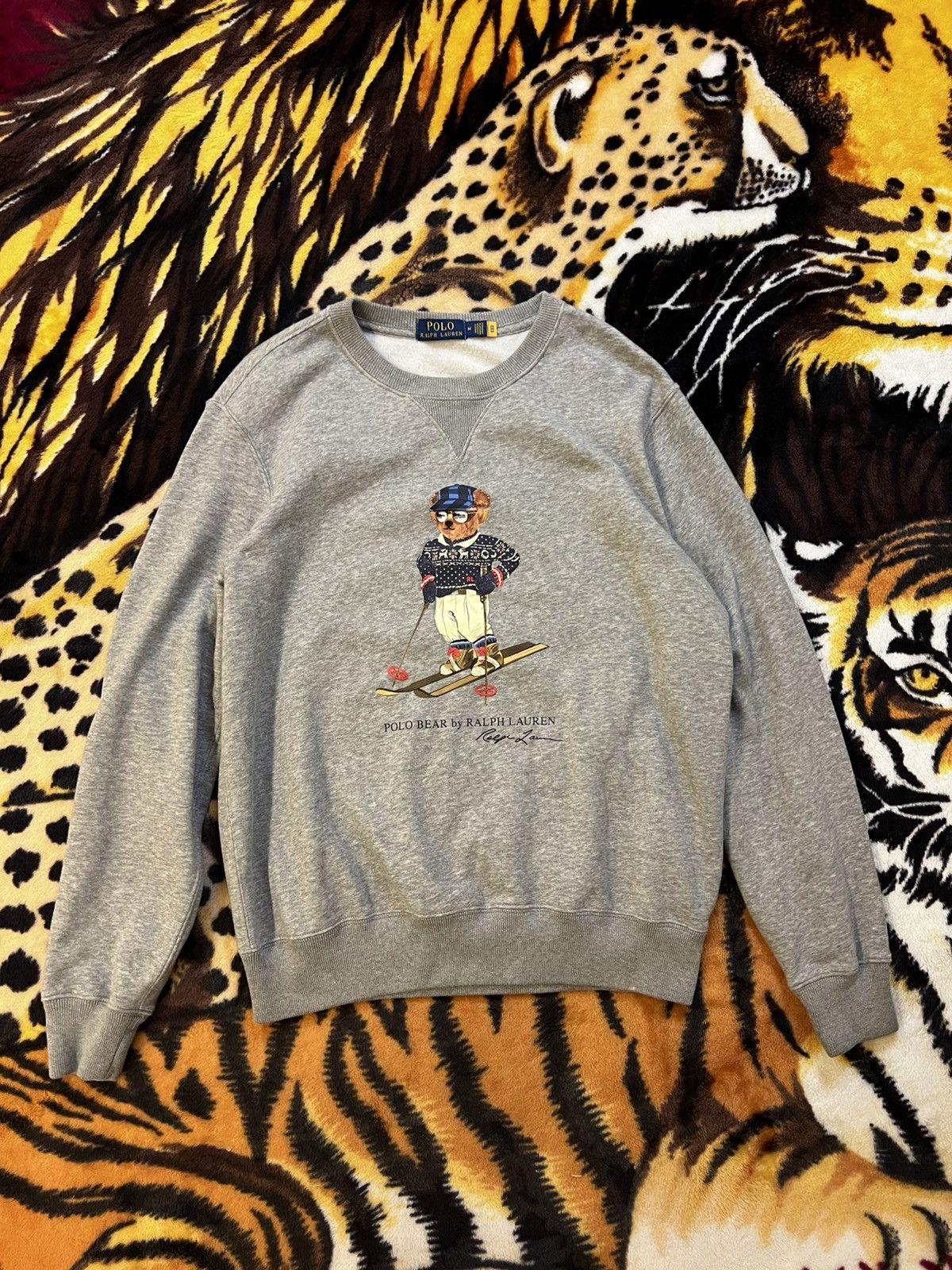 Polo Ralph Lauren × Vintage Polo Ralph Lauren Ski Bear Crewneck/Sweatshirt Size US M / EU 48-50 / 2 - 1 Thumbnail