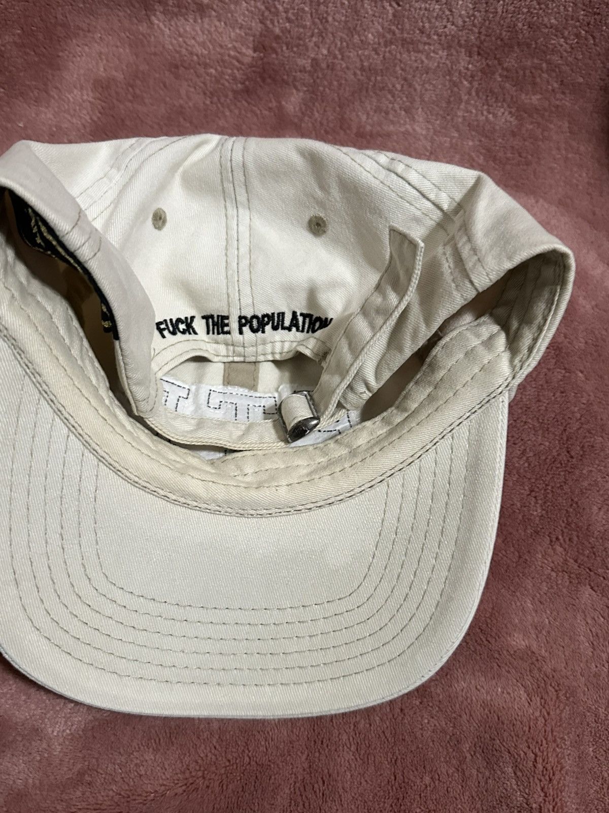 Fuck The Population FTP university logo dad hat Size ONE SIZE - 3 Thumbnail