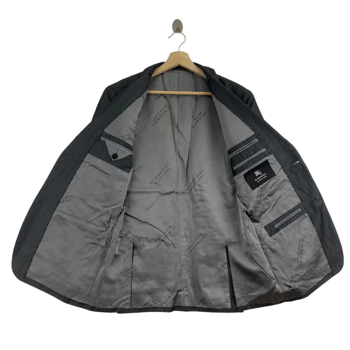 Burberry Vtg BURBERRY London BLACK LABEL Made In Japan Blazer 2 Size 38R - 5 Thumbnail