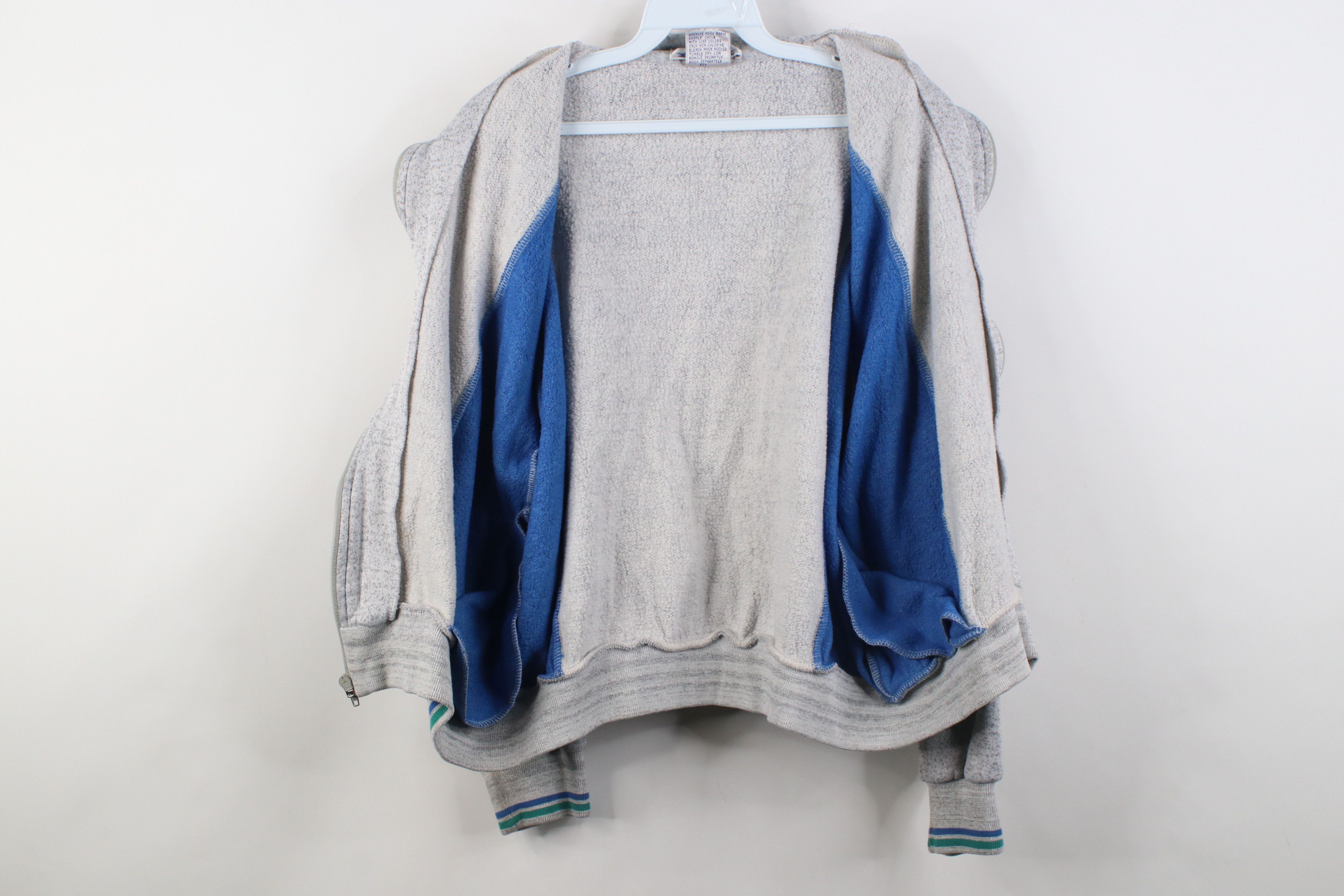 Vintage Vintage 70s Streetwear Triblend Zip Tennis Track Jacket Size L / US 10 / IT 46 - 11 Thumbnail