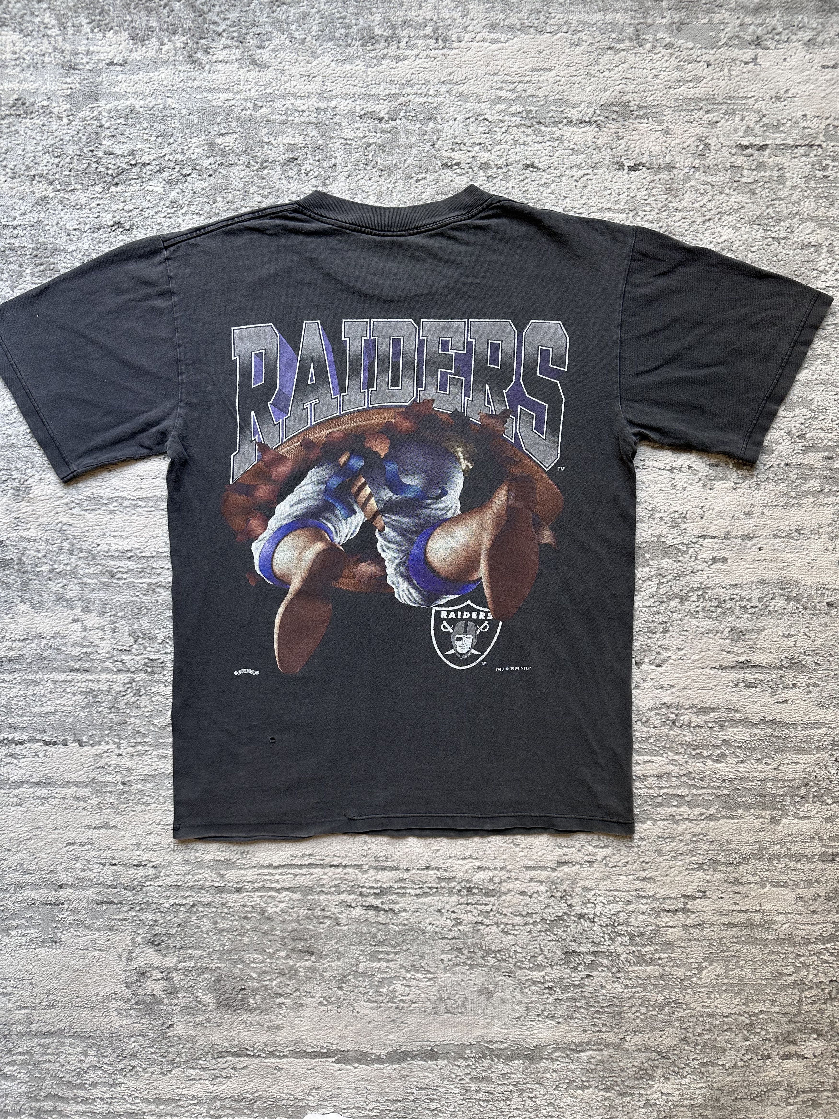 Nutmeg Nfl Raiders vintage t shirt 1994 Size US M / EU 48-50 / 2 - 8 Thumbnail