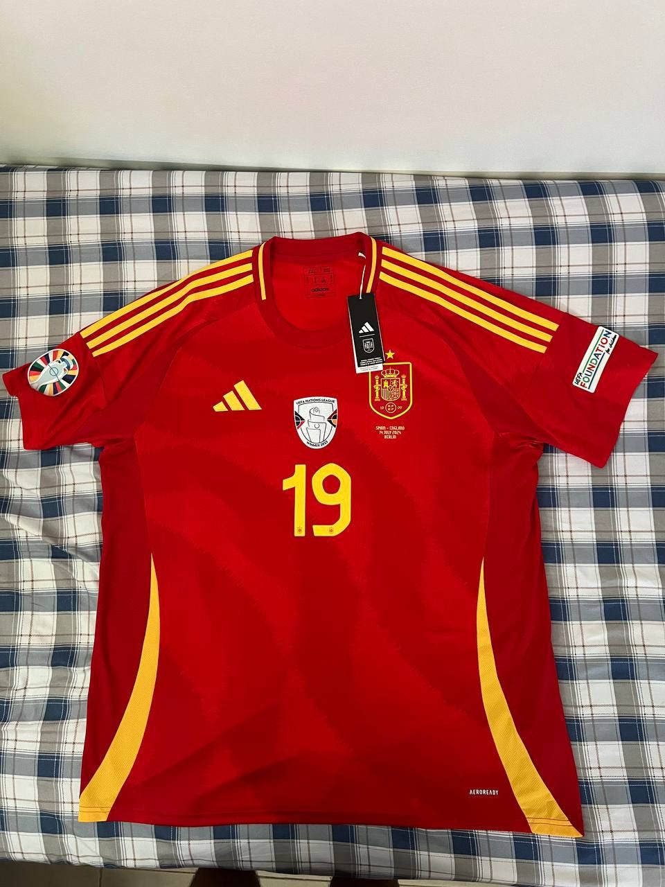 Adidas Lamine Yamal Spain Euro 2024 Final Stadium Jersey Size US XXL / EU 58 / 5 - 1 Thumbnail