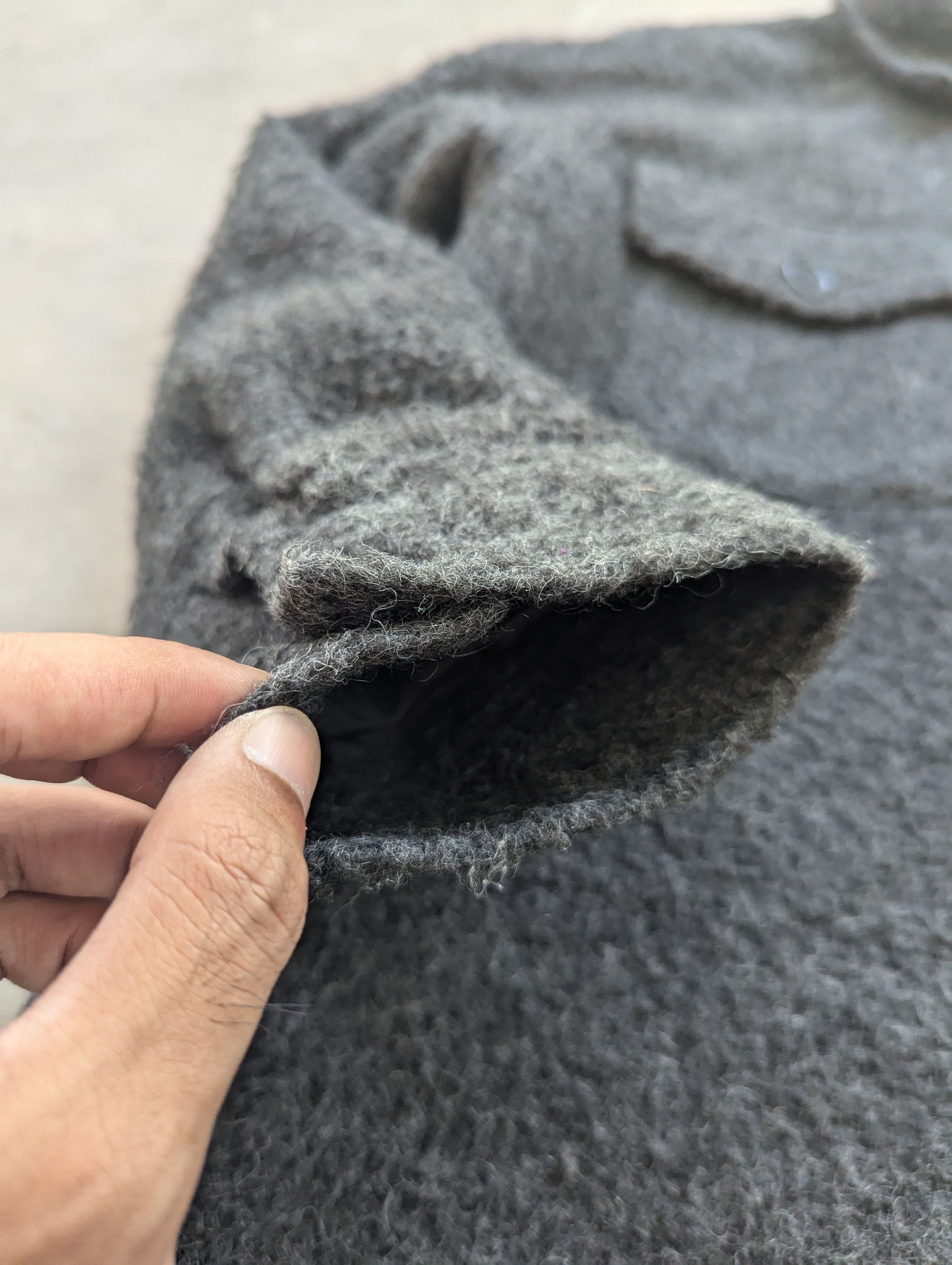 Japanese Brand × Vintage Vintage Wool Mohair Down Jacket Black by Season Reason Size M / US 6-8 / IT 42-44 - 5 Thumbnail