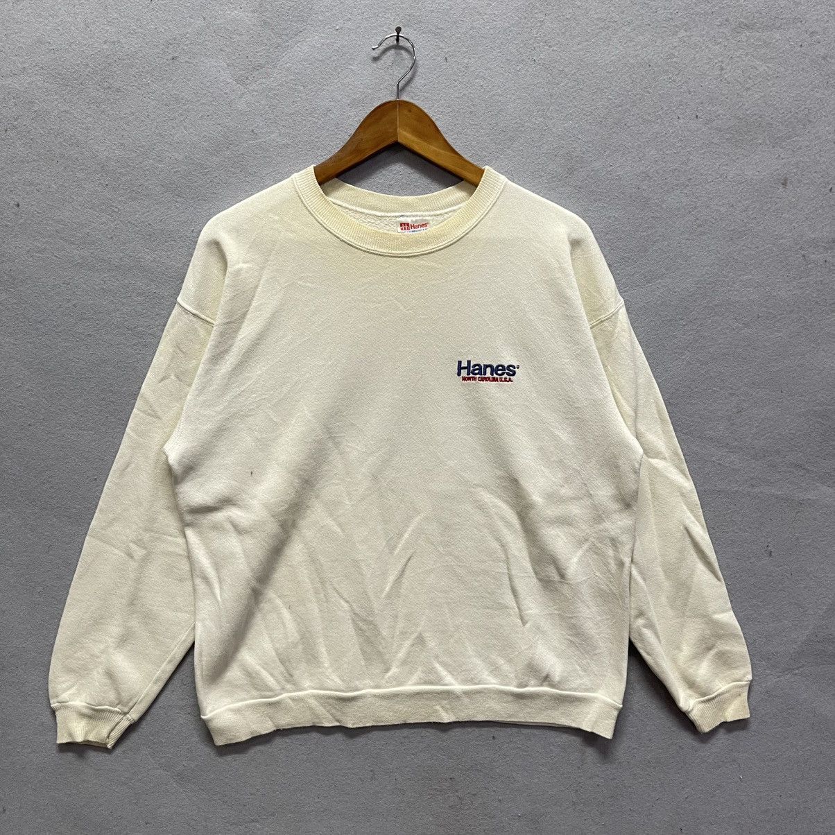 Hanes Vintage Hanes Activewear Minimal Logo Crewneck Sweatshirt Size US M / EU 48-50 / 2 - 1 Thumbnail