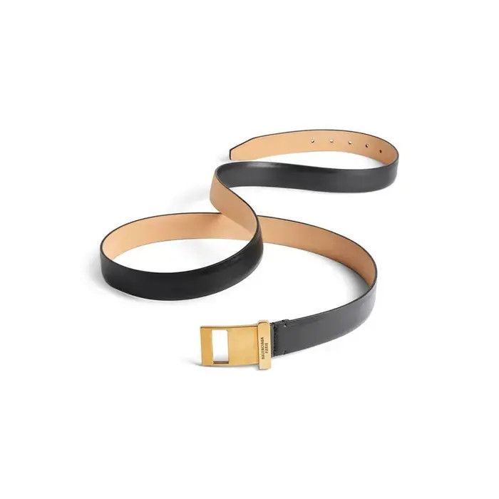 Balenciaga o1bcso1str0226 Size: 75 / Clip Belt In Black Size 30 - 2 Thumbnail