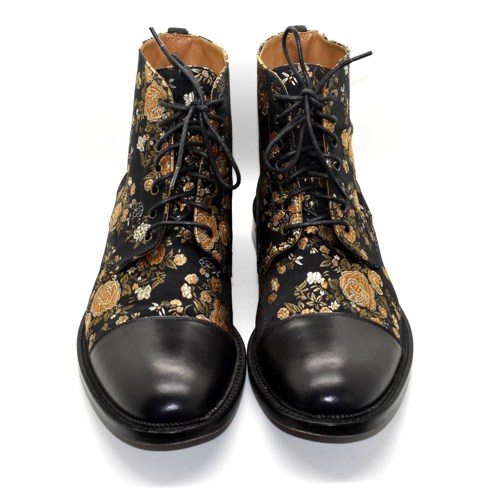 TAFT TAFT The Jack Eden Floral Jacquard Leather Cap Toe Boot 46 Size US 13 / EU 46 - 4 Thumbnail