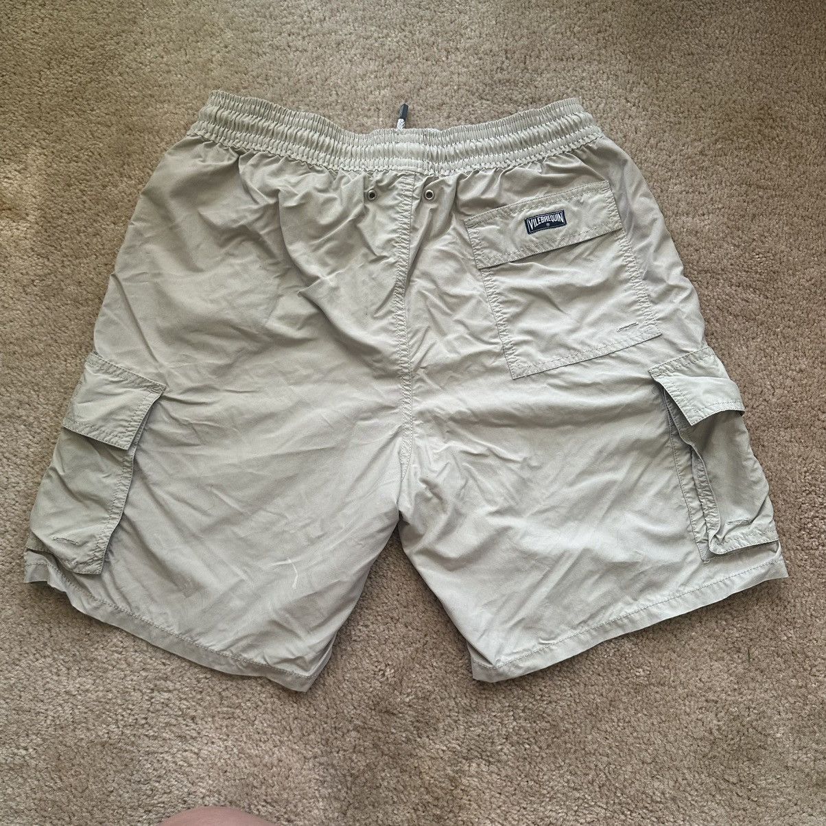 Designer × Vilebrequin × Vintage Vintage Vilebrequin Men’s Cargo Shorts Beige Khaki Size US 34 / EU 50 - 4 Thumbnail