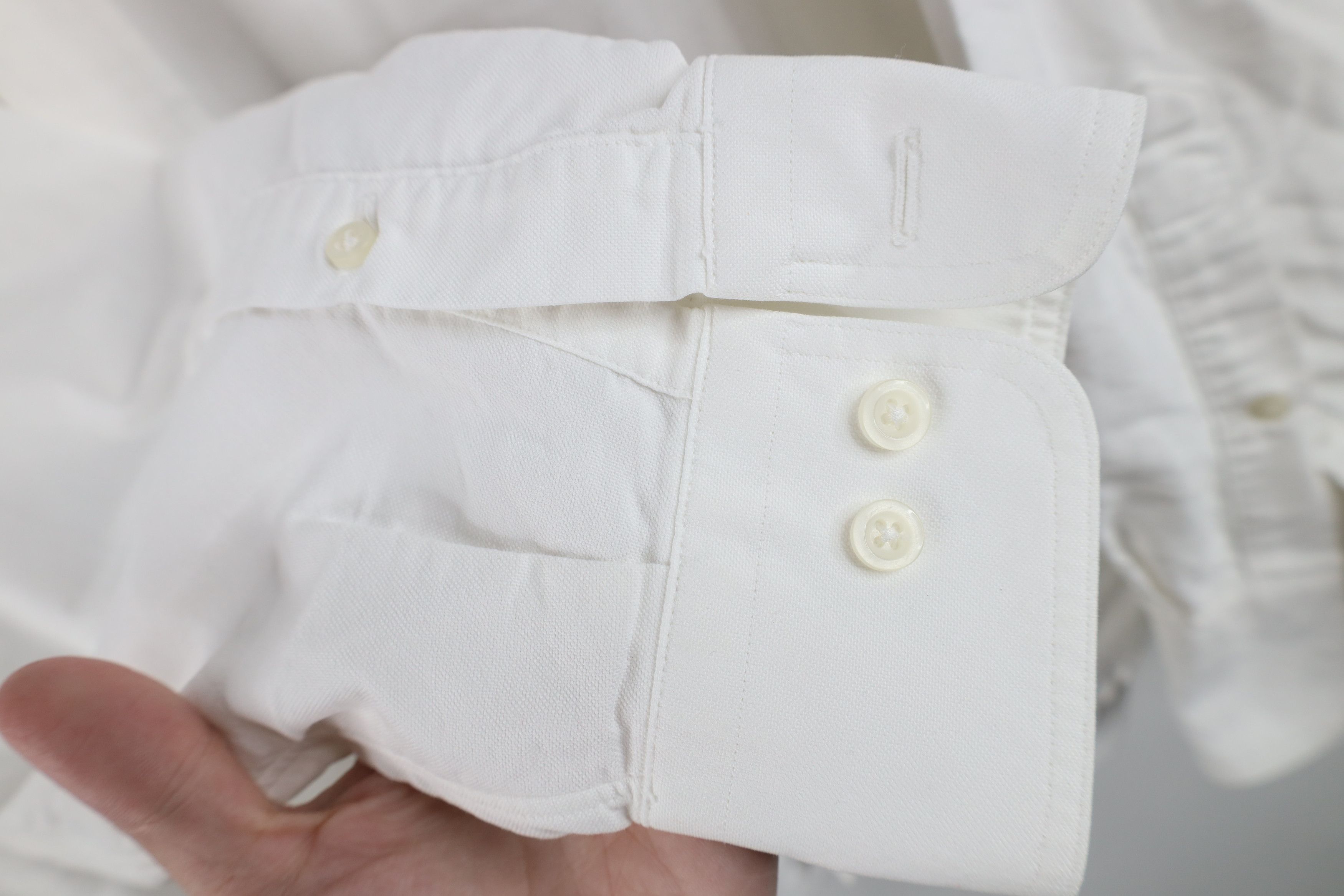 Lands' End Vintage 90s Lands End Collared Button Down Shirt White Size US M / EU 48-50 / 2 - 10 Thumbnail