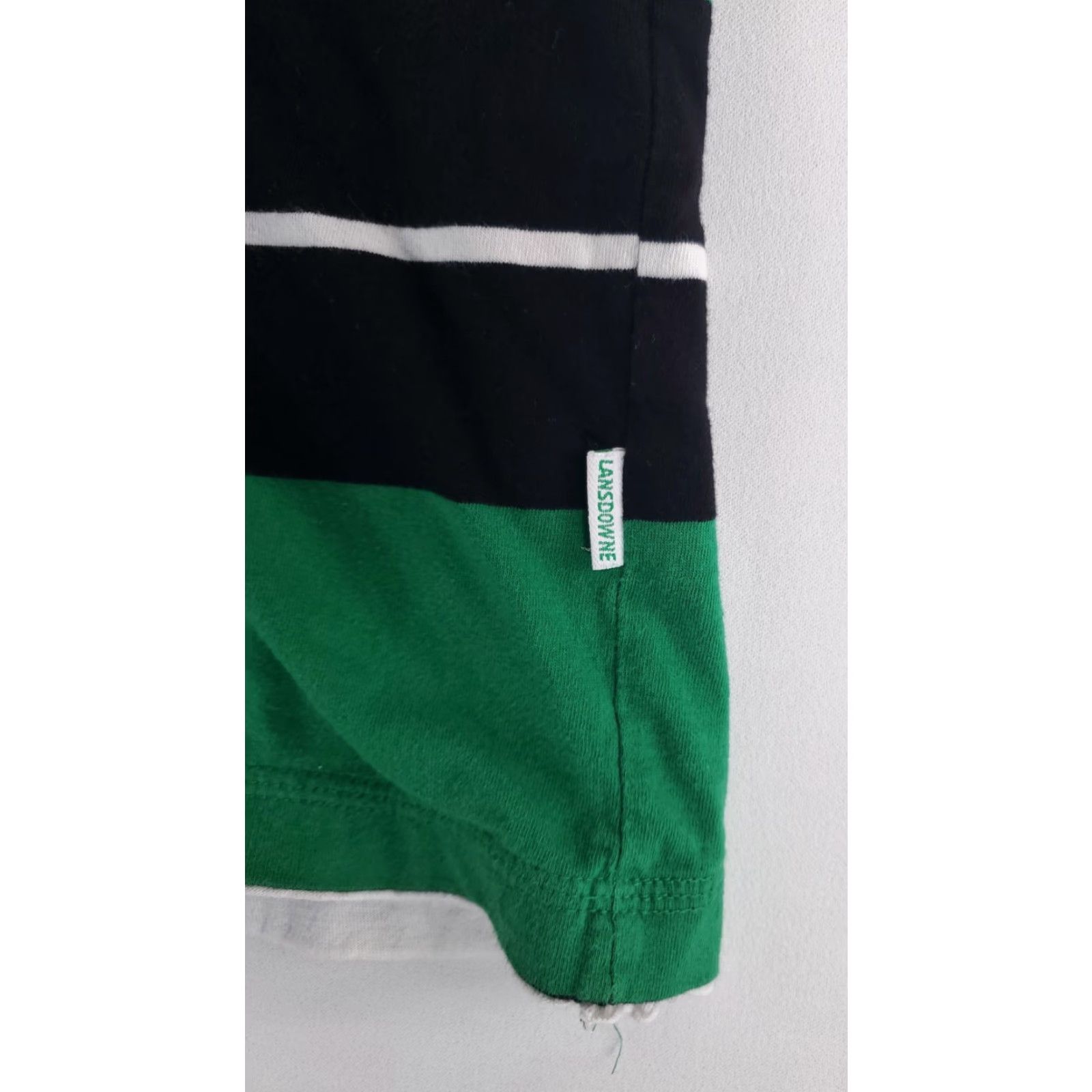 Vintage Landsdowne Rugby Shirt Short Sleeve Ireland Striped Green Black Mens XXL Total 2XL Men Green Ravens? Size US XXL / EU 58 / 5 - 4 Thumbnail