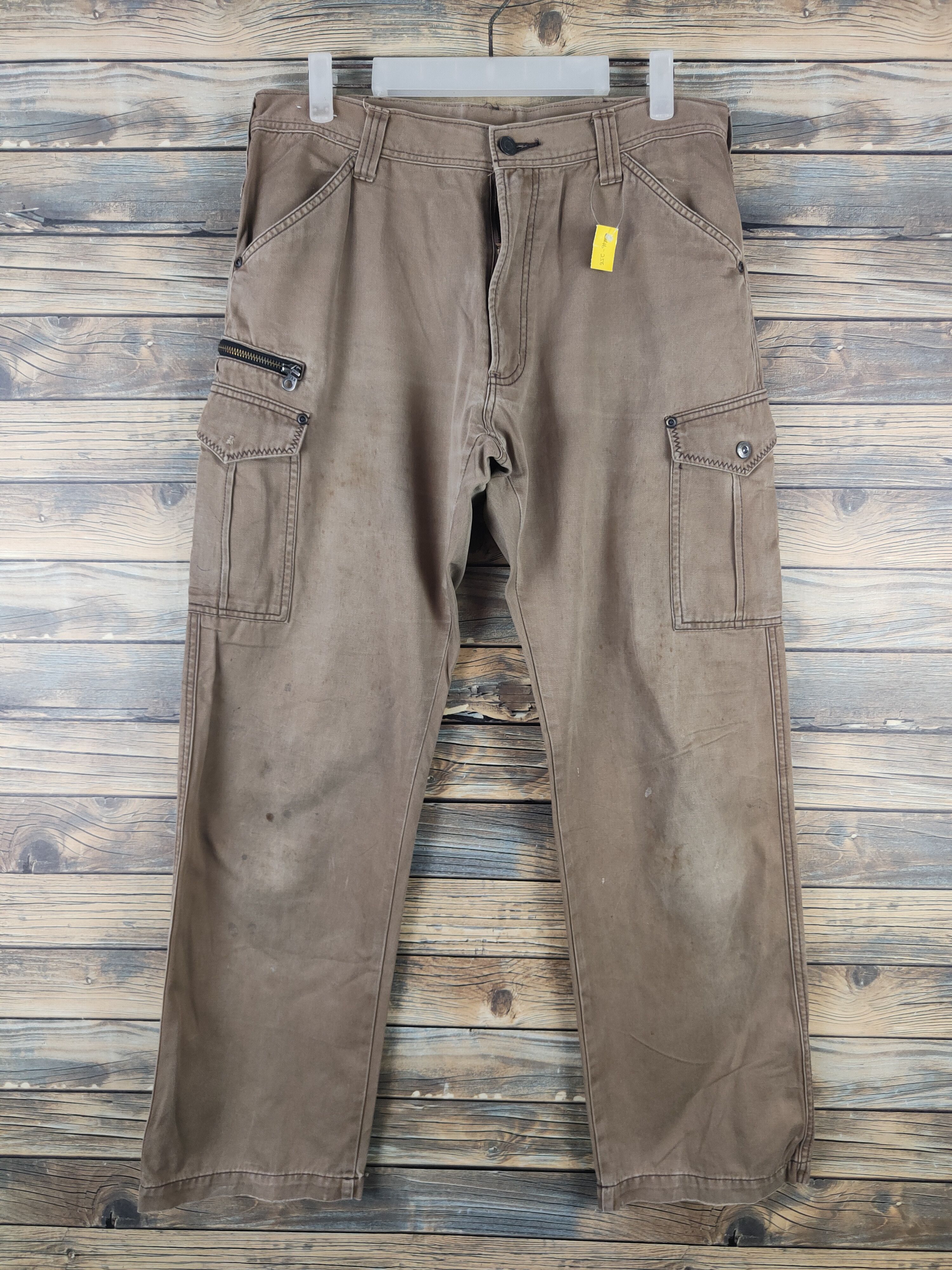 Japanese Brand DL GW Beige Multipocket Cargo Pants #46-256T Size US 32 / EU 48 - 1 Thumbnail