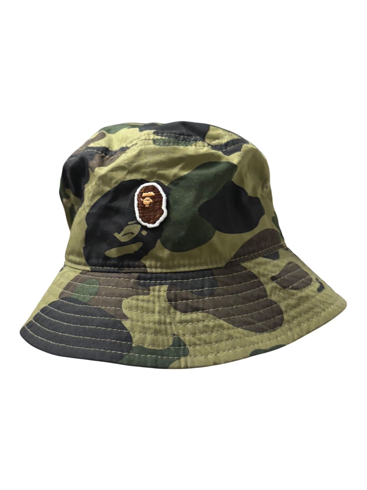 BAPE A Bathing Ape 1st Camo Ape Head One Point Bucket Hat