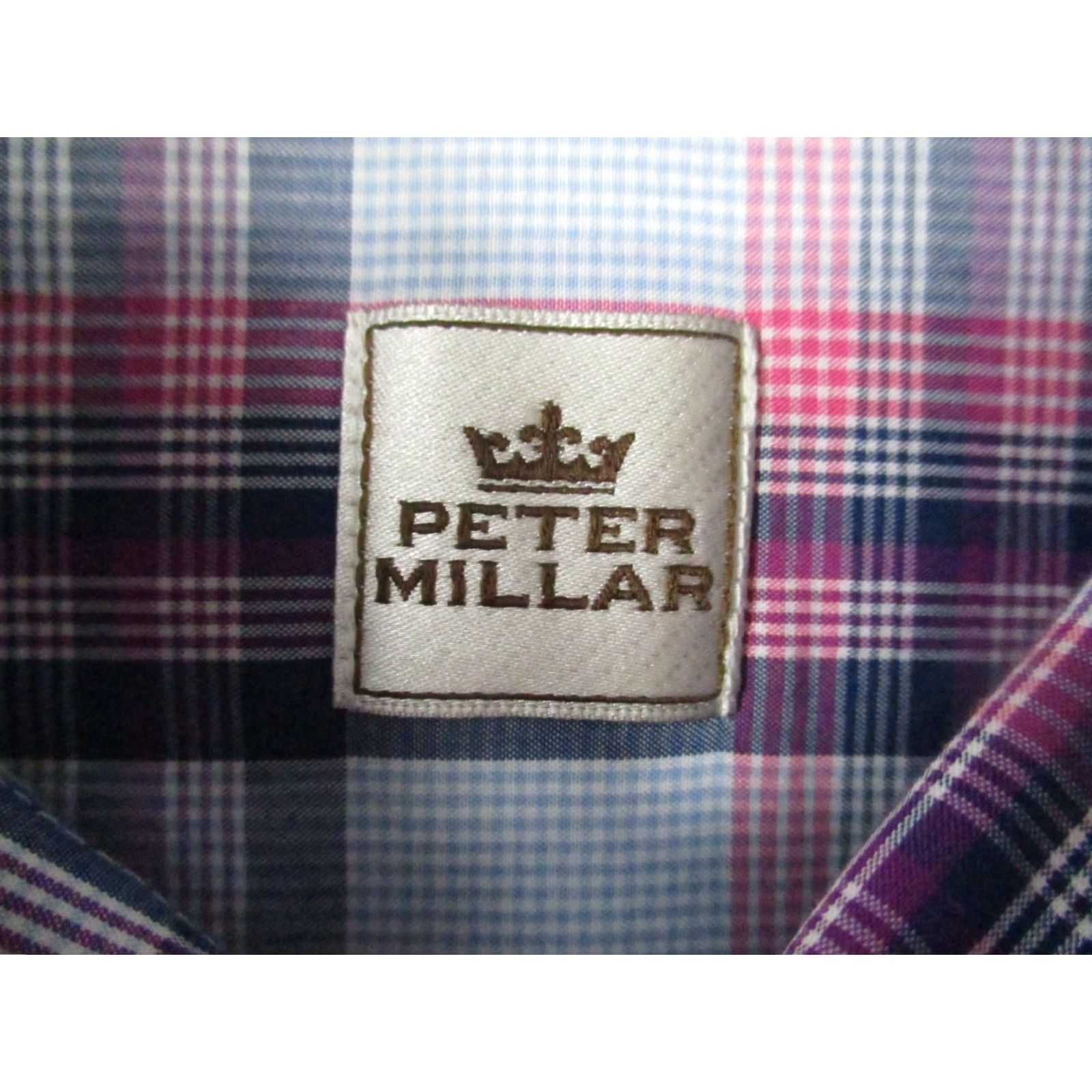 Peter Millar Peter Millar Shirt Medium Men's Plaid Button-Down Multi Color Check Stretch Size US M / EU 48-50 / 2 - 4 Thumbnail